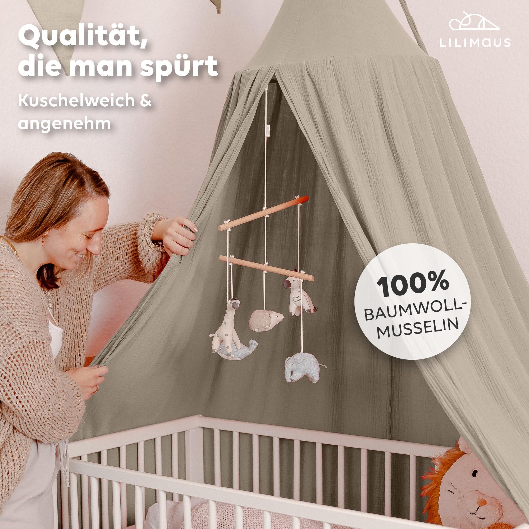 lilimaus Betthimmel Hochwertiger Baldachin Betthimmel für Baby- und Kinderb günstig online kaufen