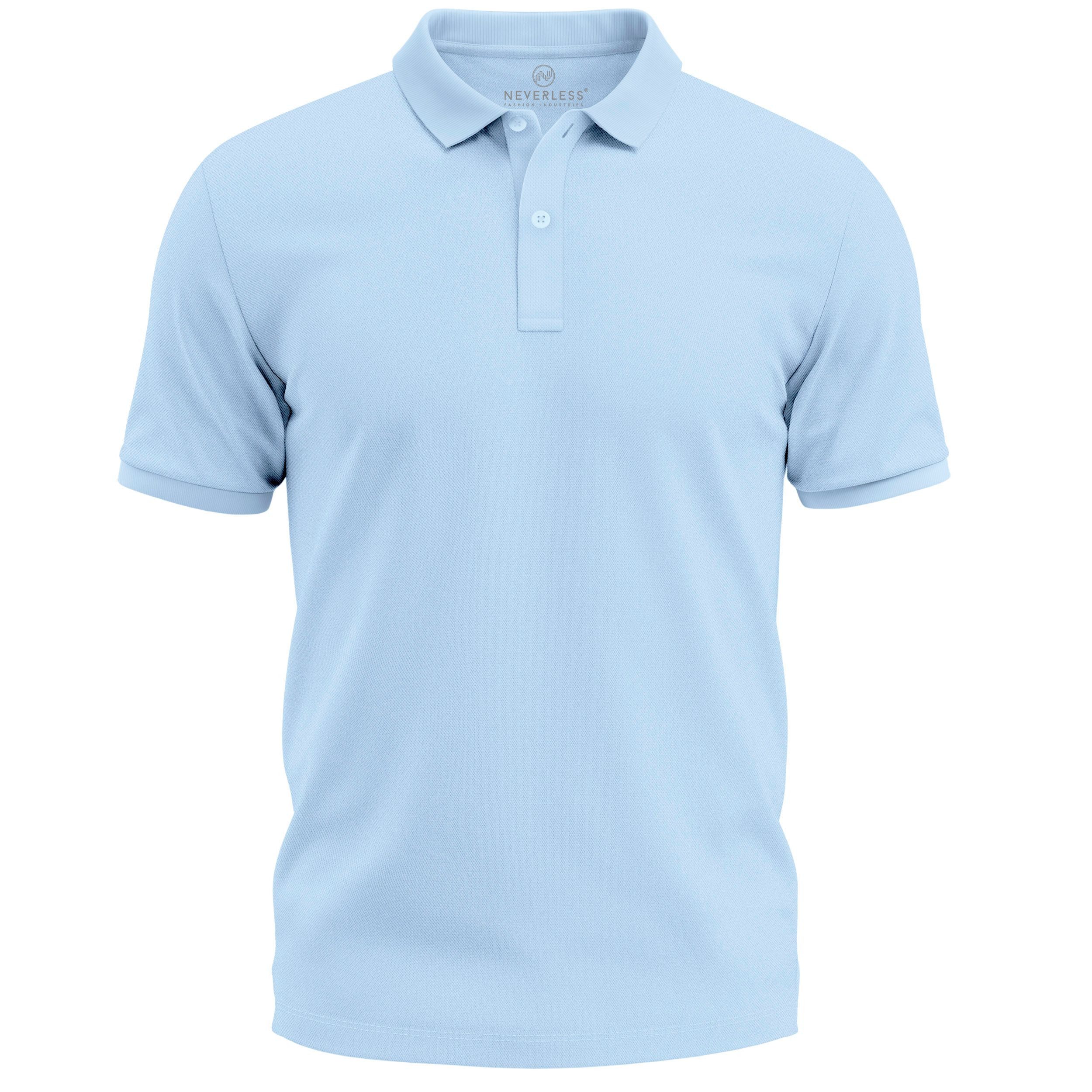 Neverless Poloshirt Herren Polo-Shirt Basicshirt mit Polokragen und Knopfle günstig online kaufen