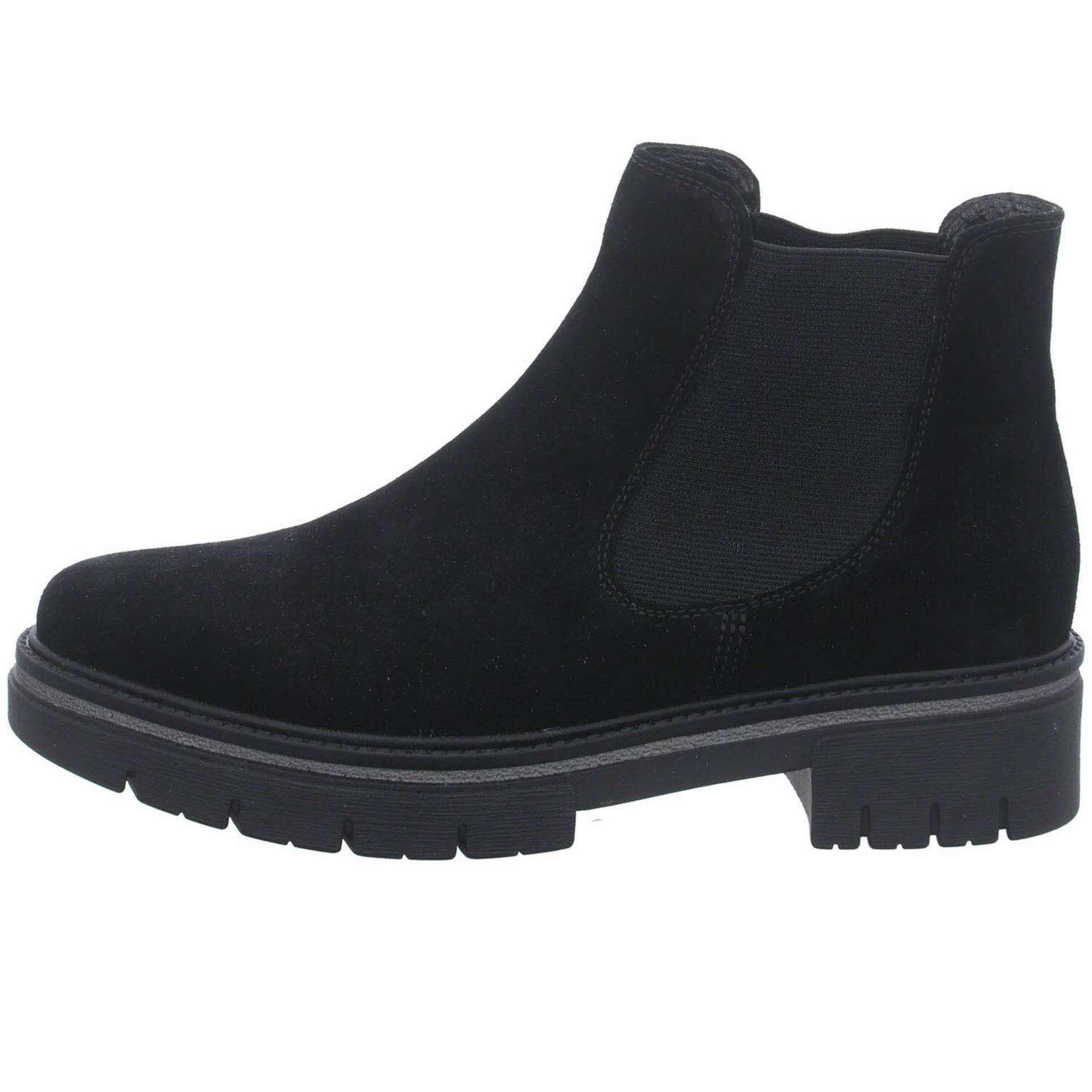 uni Riva Boots Chelsea Veloursleder Veloursleder Ara dunkel Chelseaboots schwarz