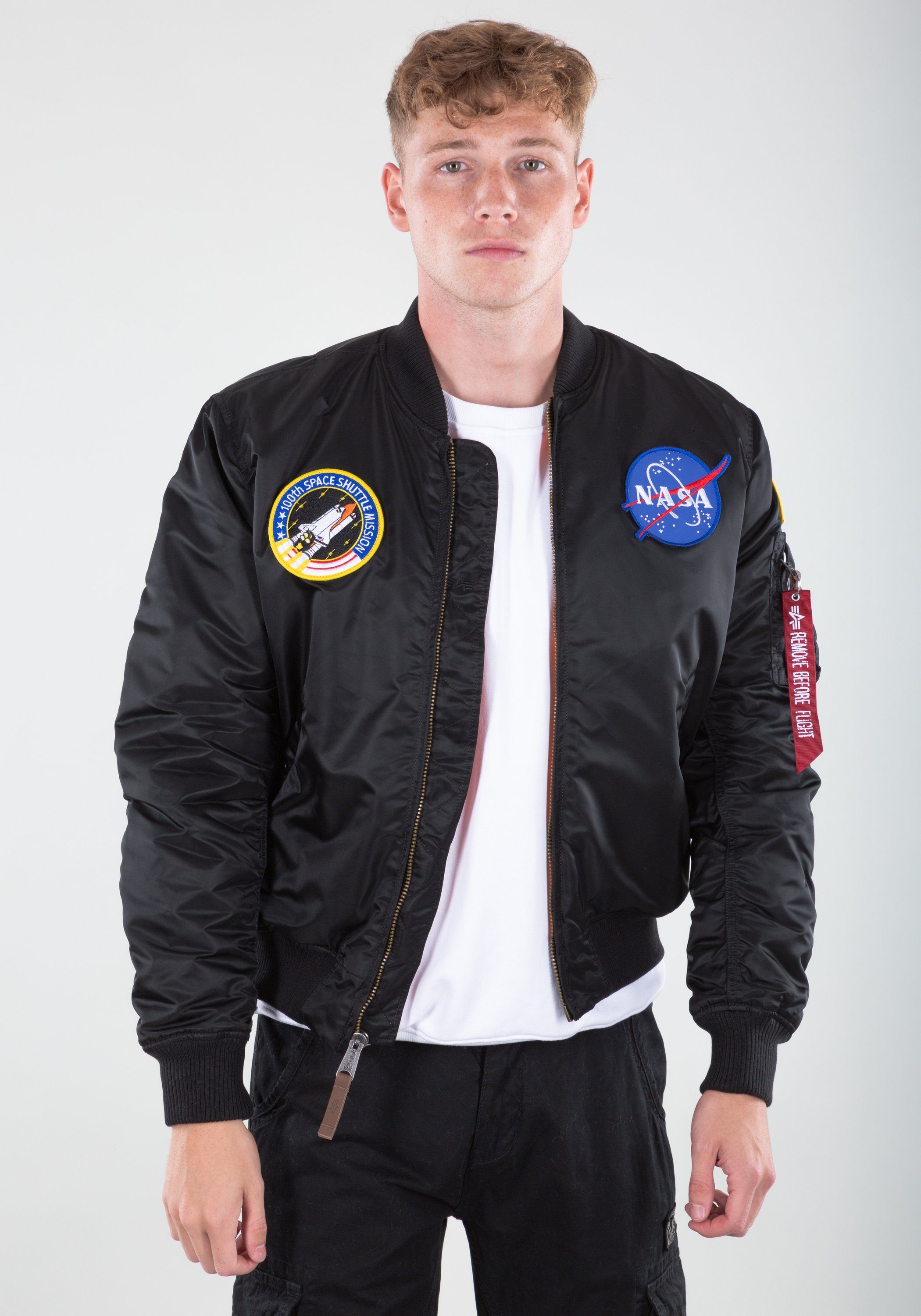 Alpha Industries Bomberjacke Alpha Industries Men - Bomber & Flight Jackets MA-1 VF NASA black