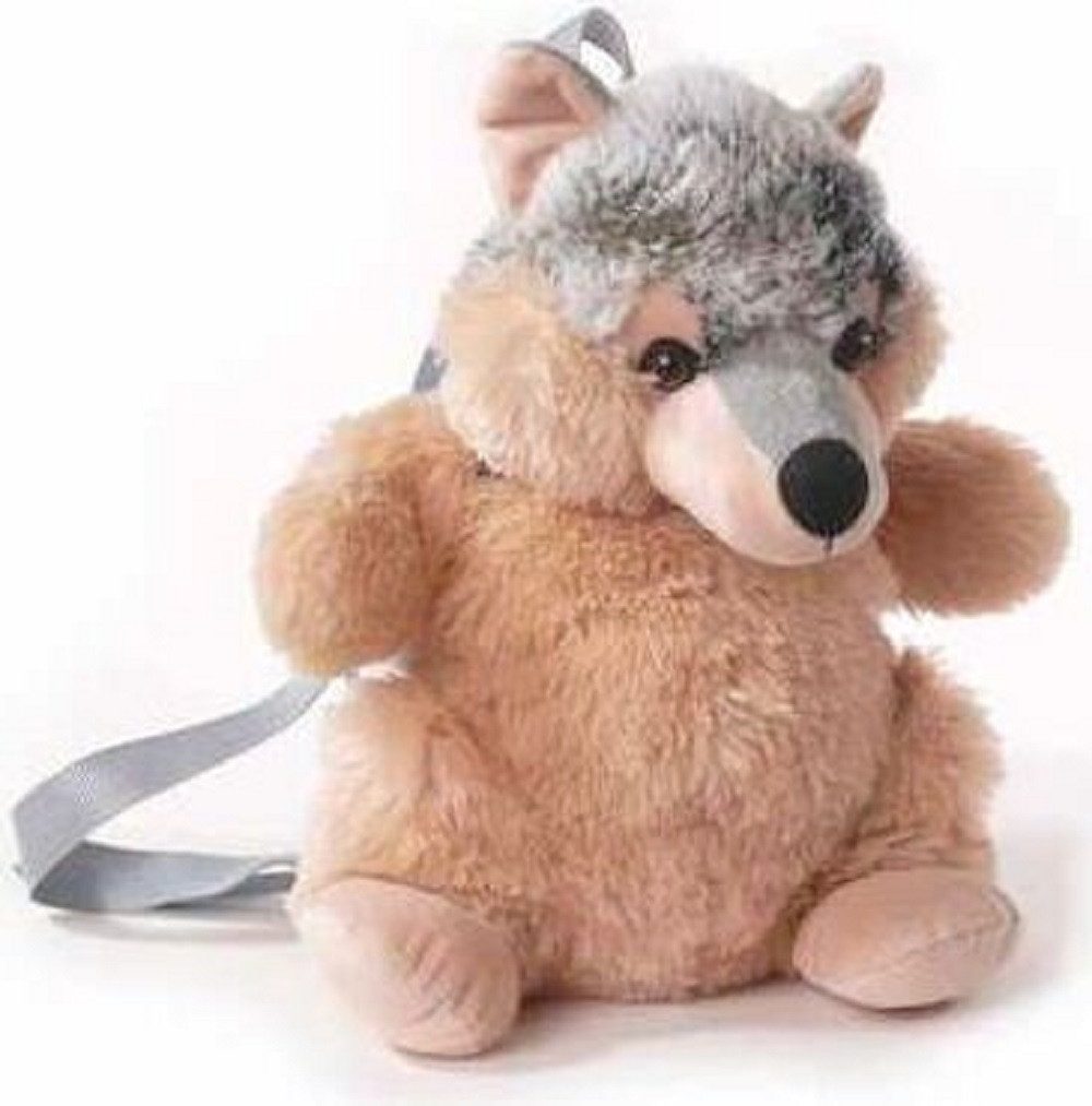 inware Kinderrucksack Tiere, Wolf oder Elefant, Plüsch, Kindertasche, Kindergartentasche (1-tlg), Karnevals, Kostümzubehör, Gerschenke, Kollektion