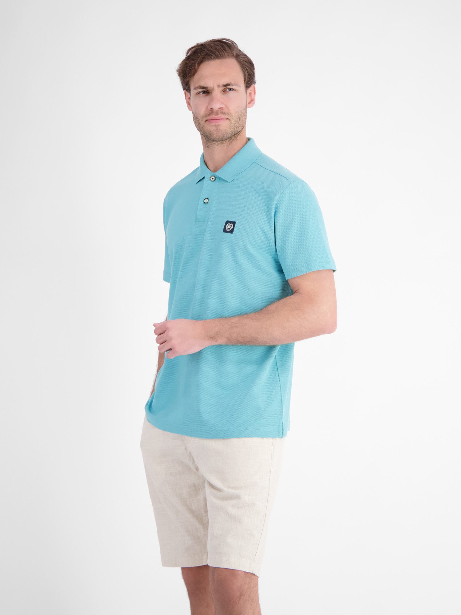 LERROS Poloshirt Maskulines Poloshirt aus Baumwolle mit griffiger Struktur