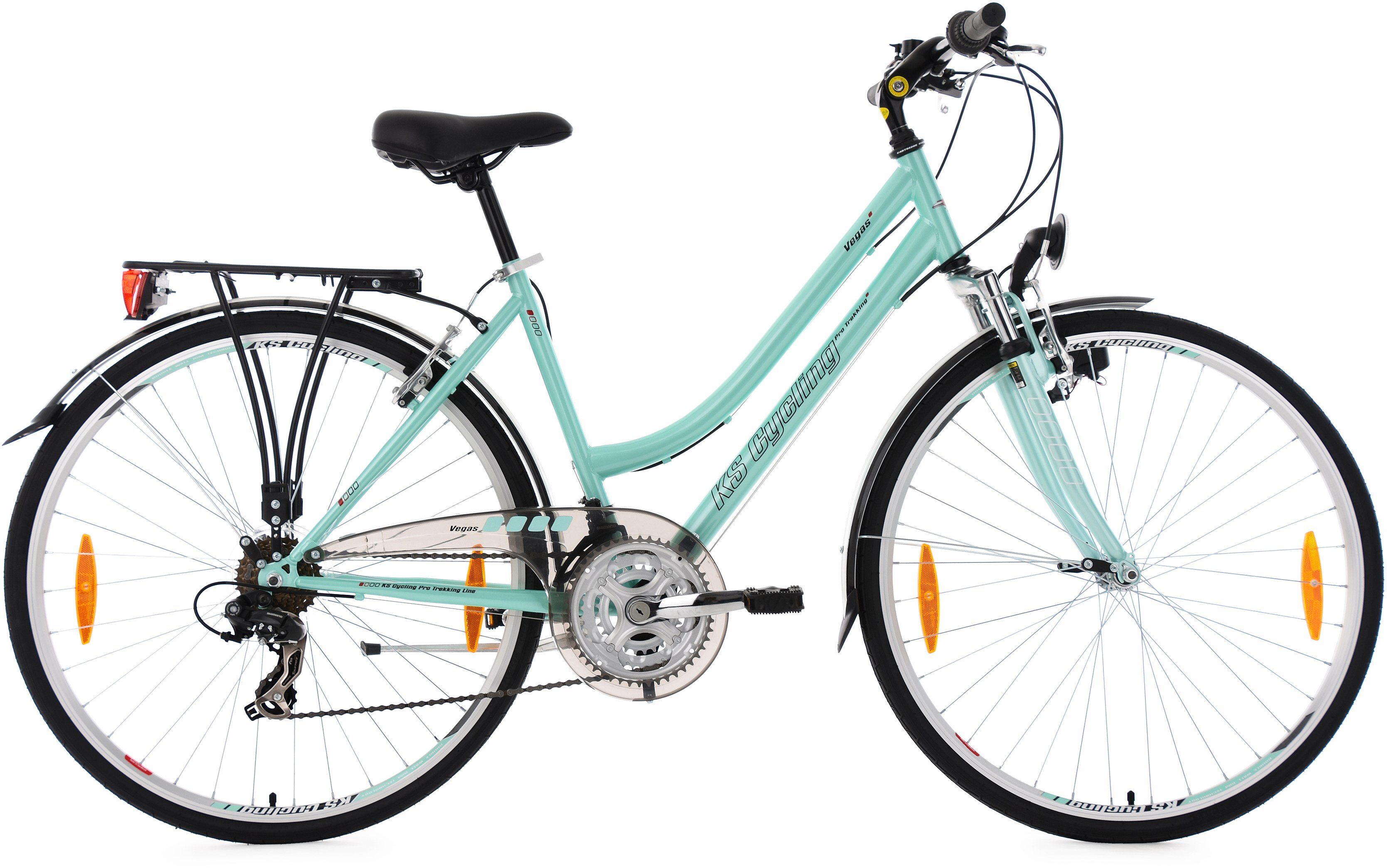KS Cycling Damen-Trekkingrad, 28 Zoll, 21 Gang Shimano ...