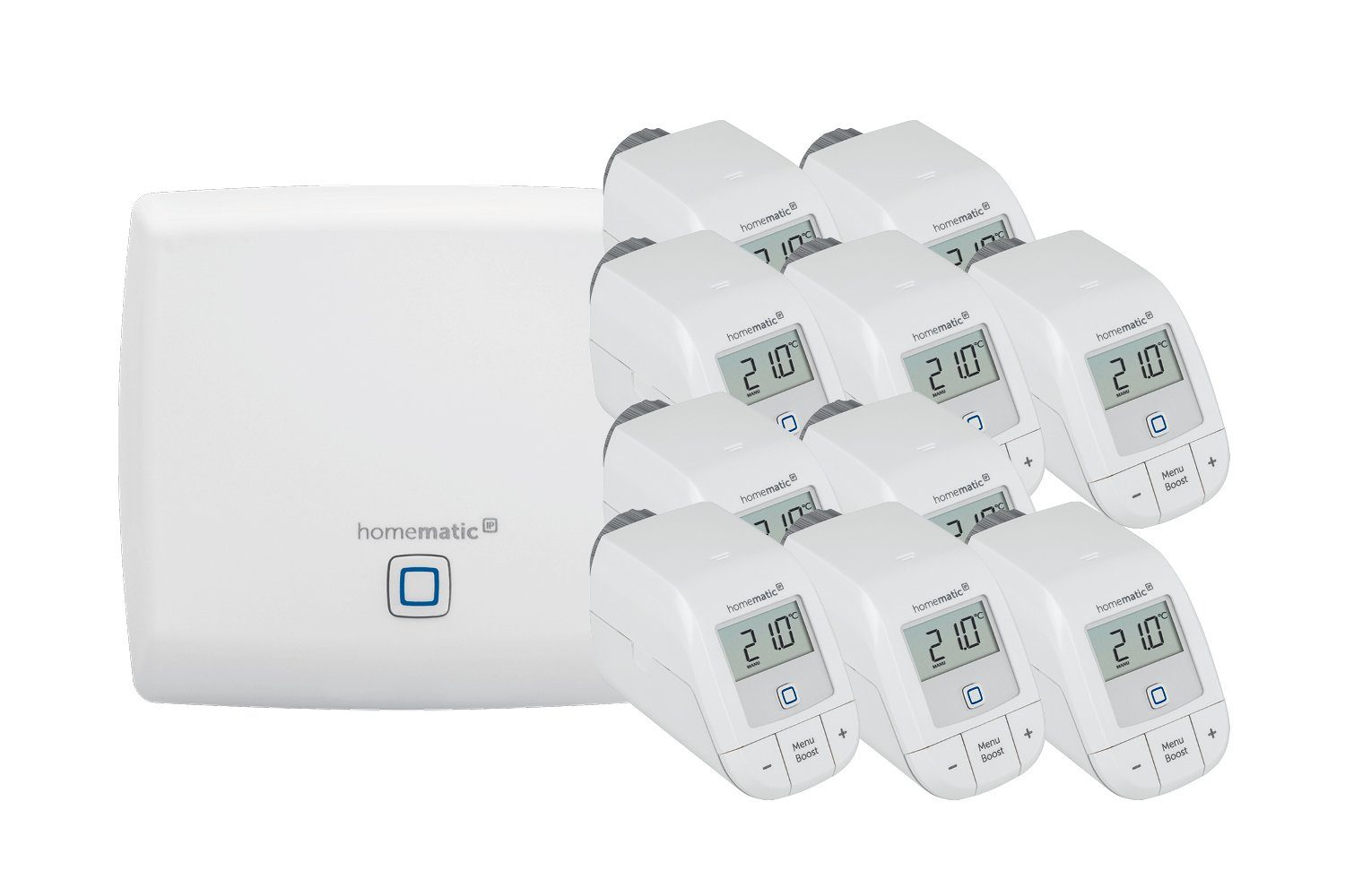 Heizkörperthermostat SET: Access Point + 10St. heizkörperthermostat basic