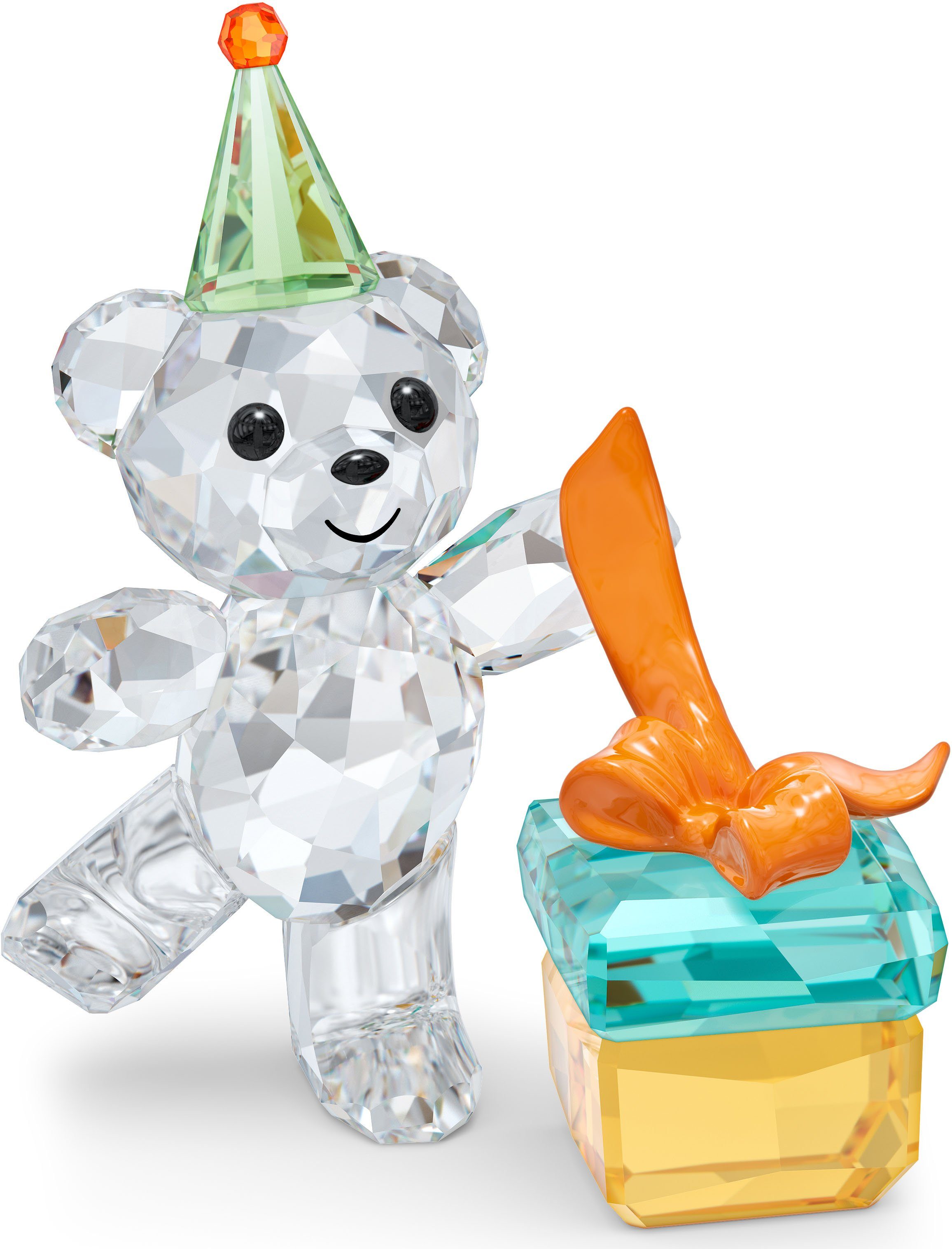 Swarovski Dekofigur »Kris Bär Allerbeste Wünsche, 5557538« (1 Stück), Swarovski® Kristall mit schwarzem Emaille-Otto