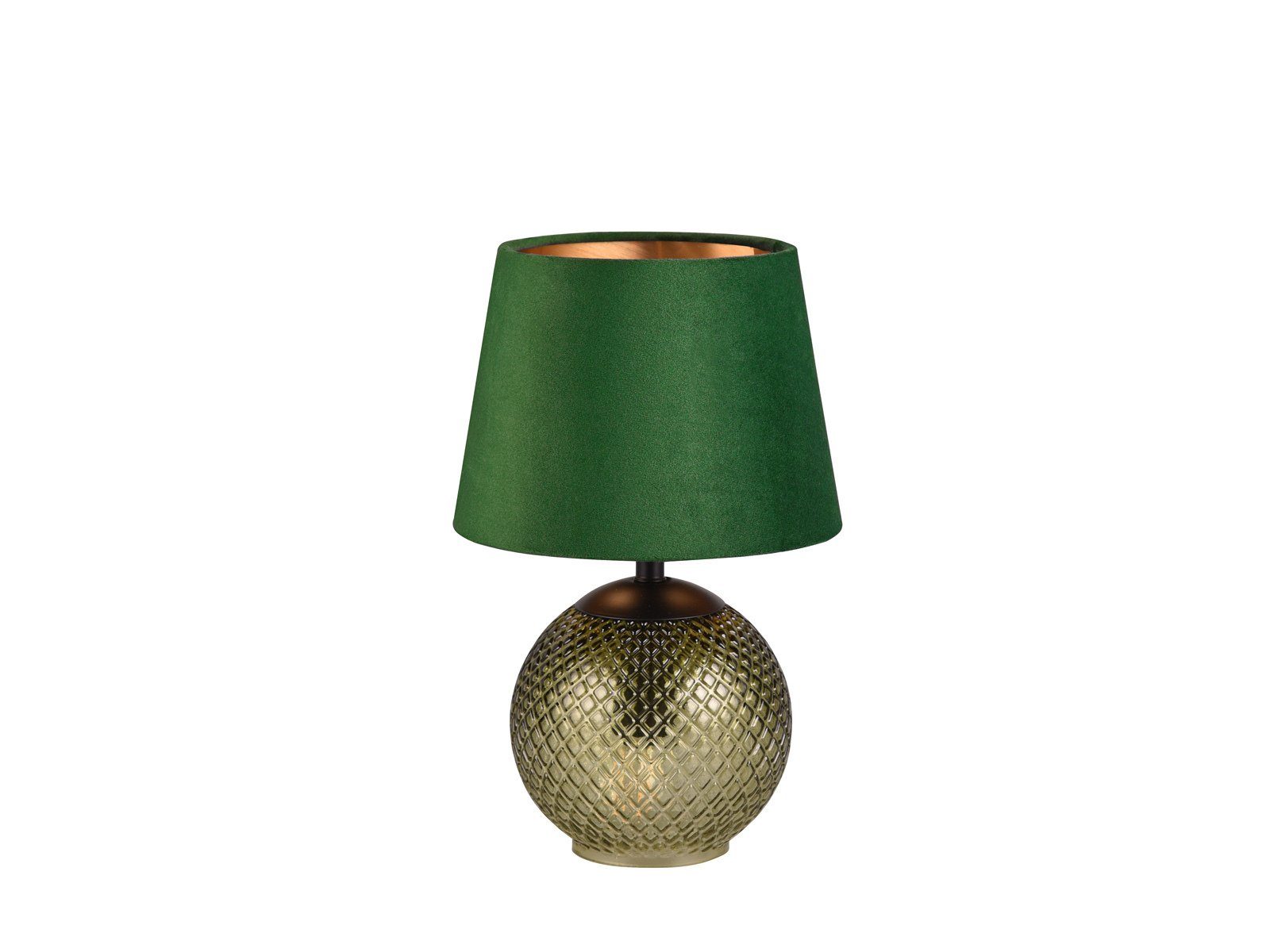 Grün LED 29cm Grün/Gold kleine Dimmfunktion, Fensterlampe dimmbar Nachttischlampe, Fensterbank, ausgefallen-e meineWunschleuchte LED H warmweiß, wechselbar,