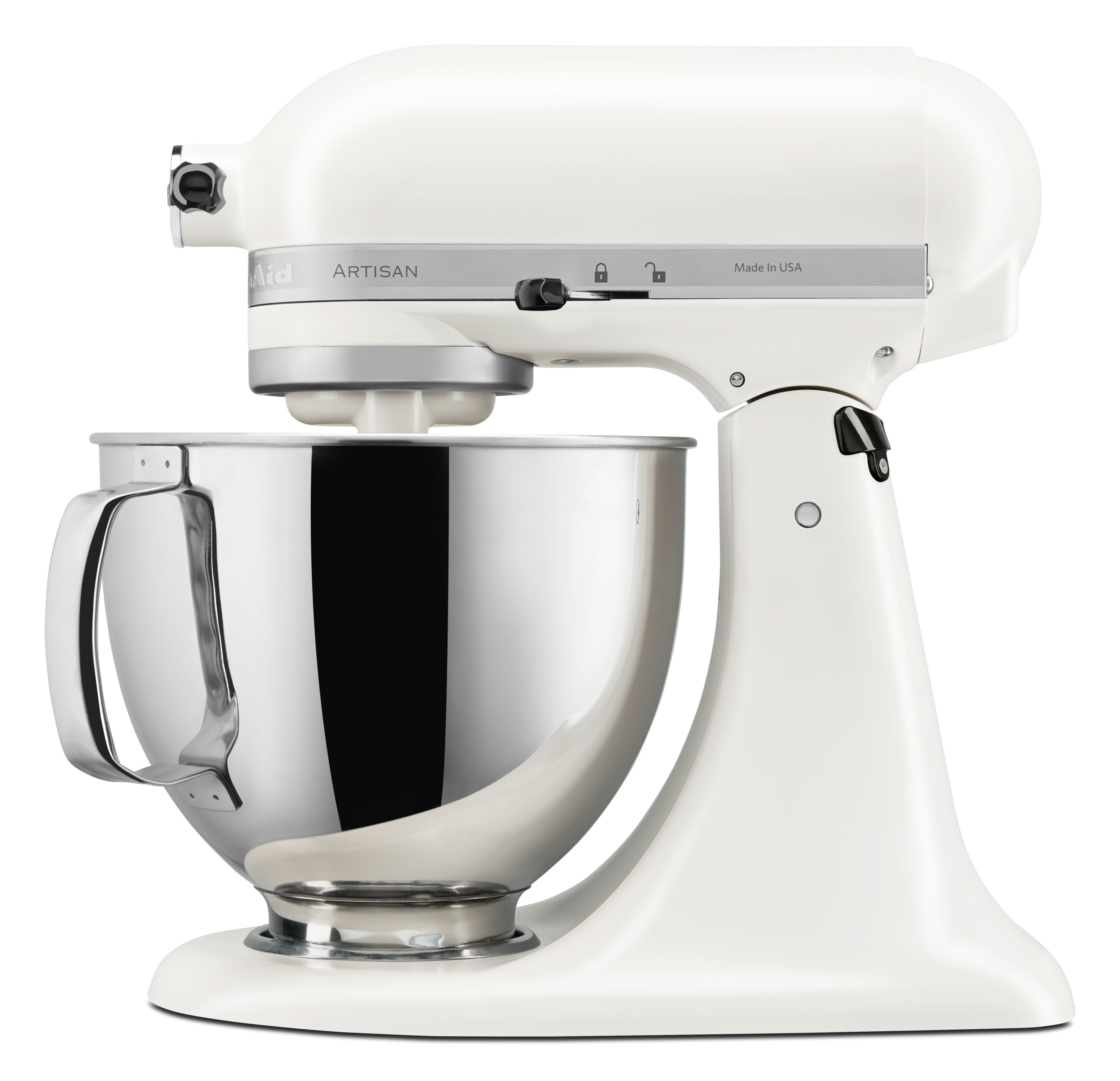 KitchenAid Küchenmaschine 5KSM125EPL+5KSM5GB+5KSMFGCA, 300 W, 4,8 l Schüssel, Set aus Küchenmaschine mit Glasschüssel und Fleischwolf – Bild 5 von 5
