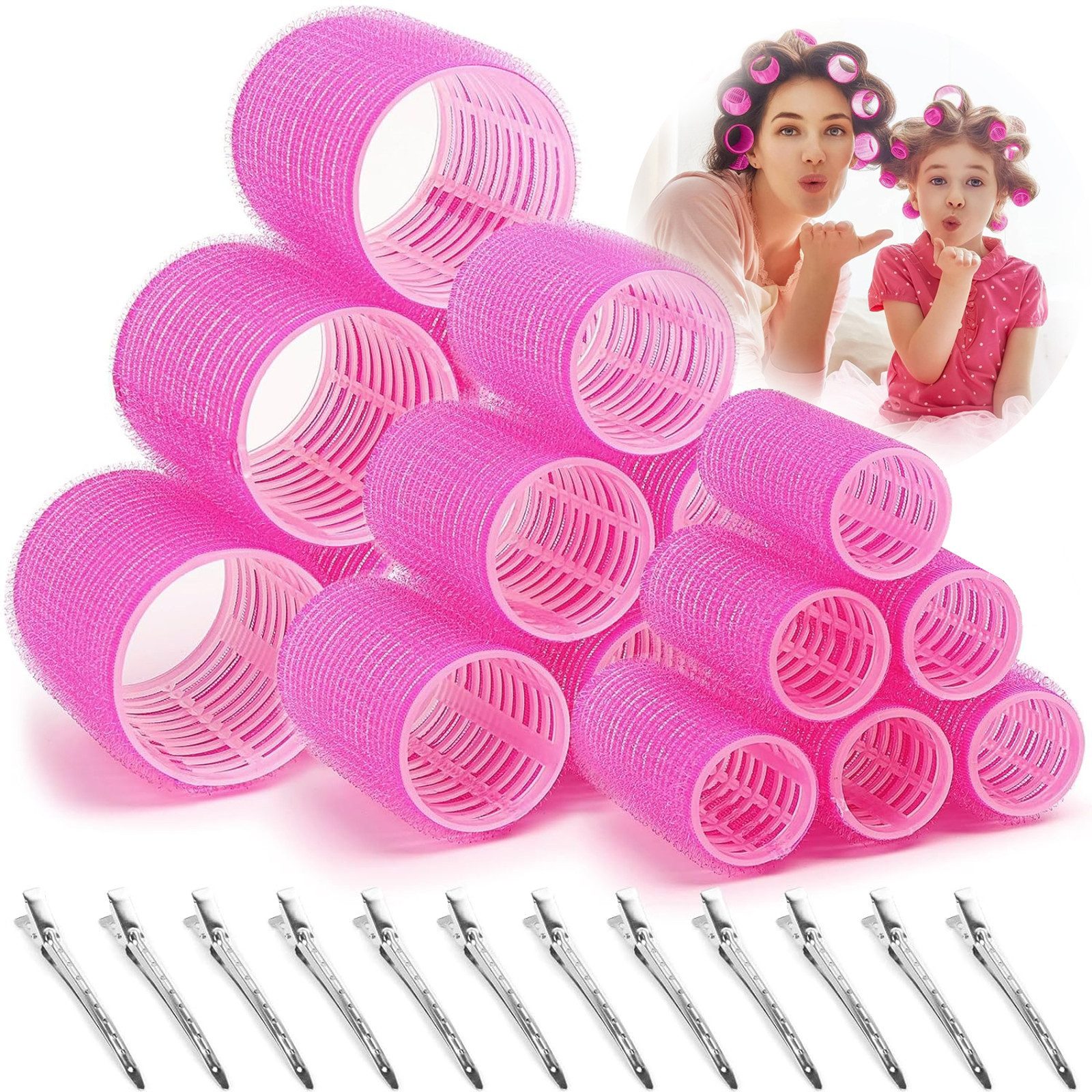 MOPUEA Haarspange Haarstyling-Set Lockenwickler locken Set Selbstklebende Haarrolle