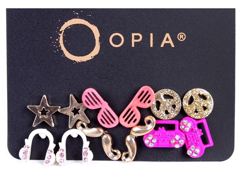 SARCIA.EU Ohrhänger-Set Bunte Ohrringe 6 Paar OPIA mehr