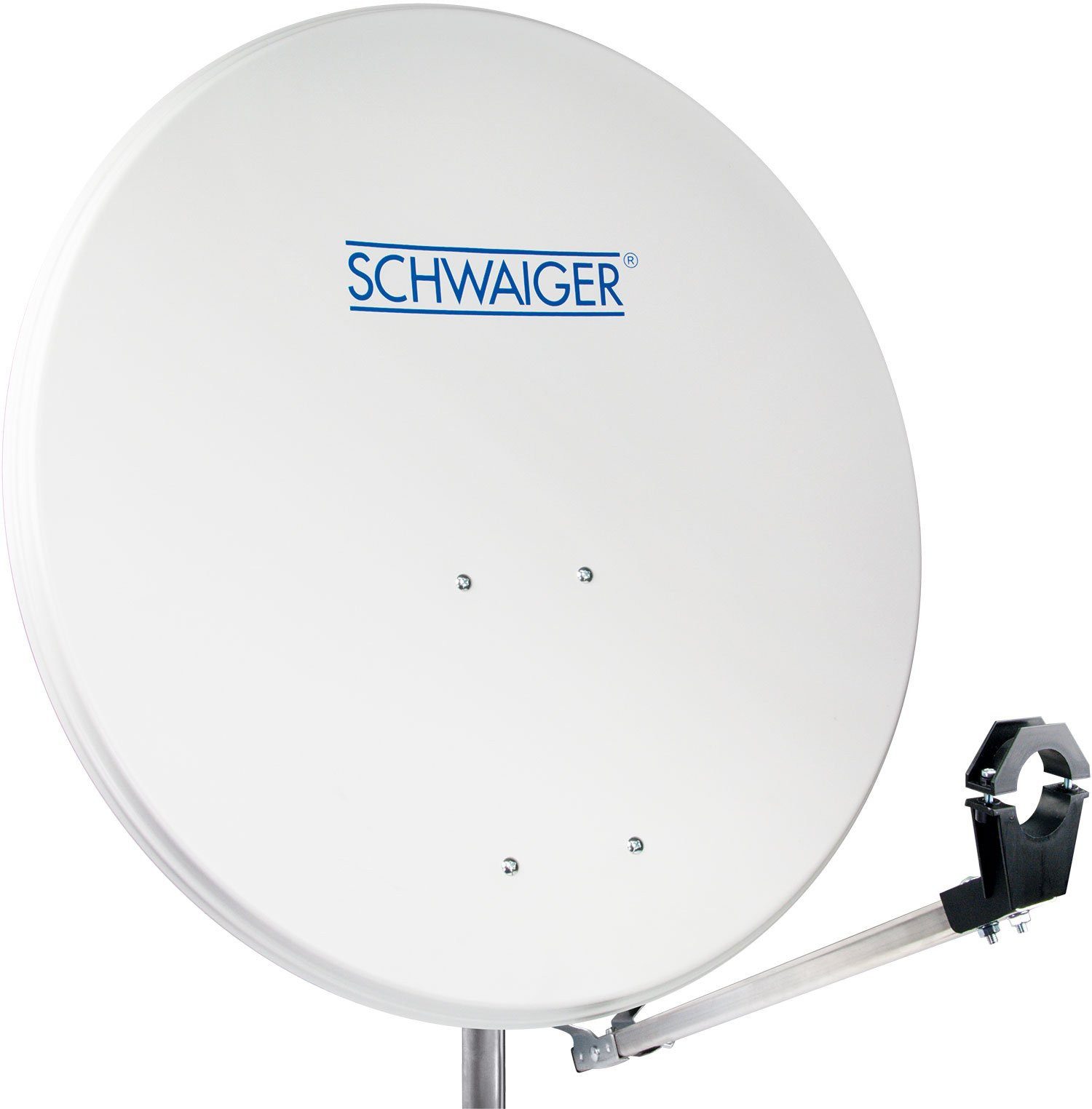 Schwaiger SPI2080 011 Sat-Spiegel (73 cm, Aluminium, hellgrau)