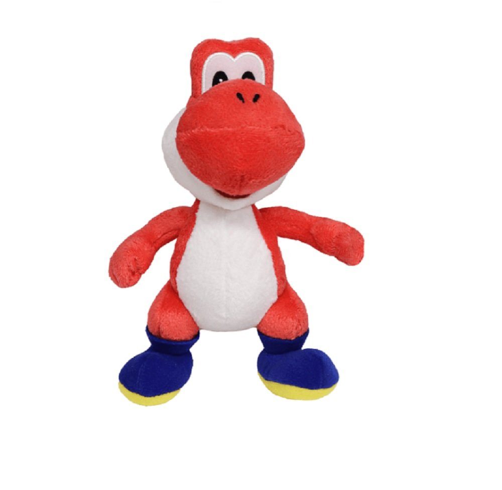 soma Kuscheltier yoshi plüschtier yoshi kuscheltier yoshi plüschfigur rot (1-St), Super weicher Plüsch Stofftier Kuscheltier für Kinder zum spielen