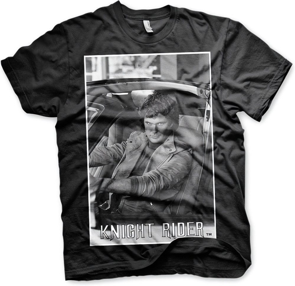 Knight Rider T-Shirt Hasselhoff In Knight Rider Big Tall T-Shirt