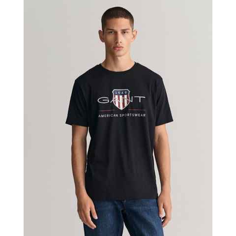 Gant T-Shirt REG ARCHIVE SHIELD SS T-SHIRT mit Logodruck auf der Brust