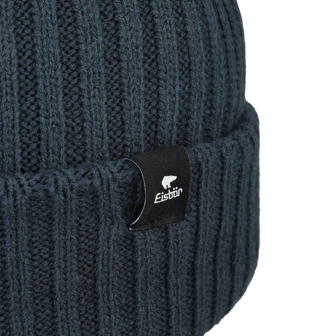 Eisbär Strickmütze (1-St) Wintermütze mit Umschlag