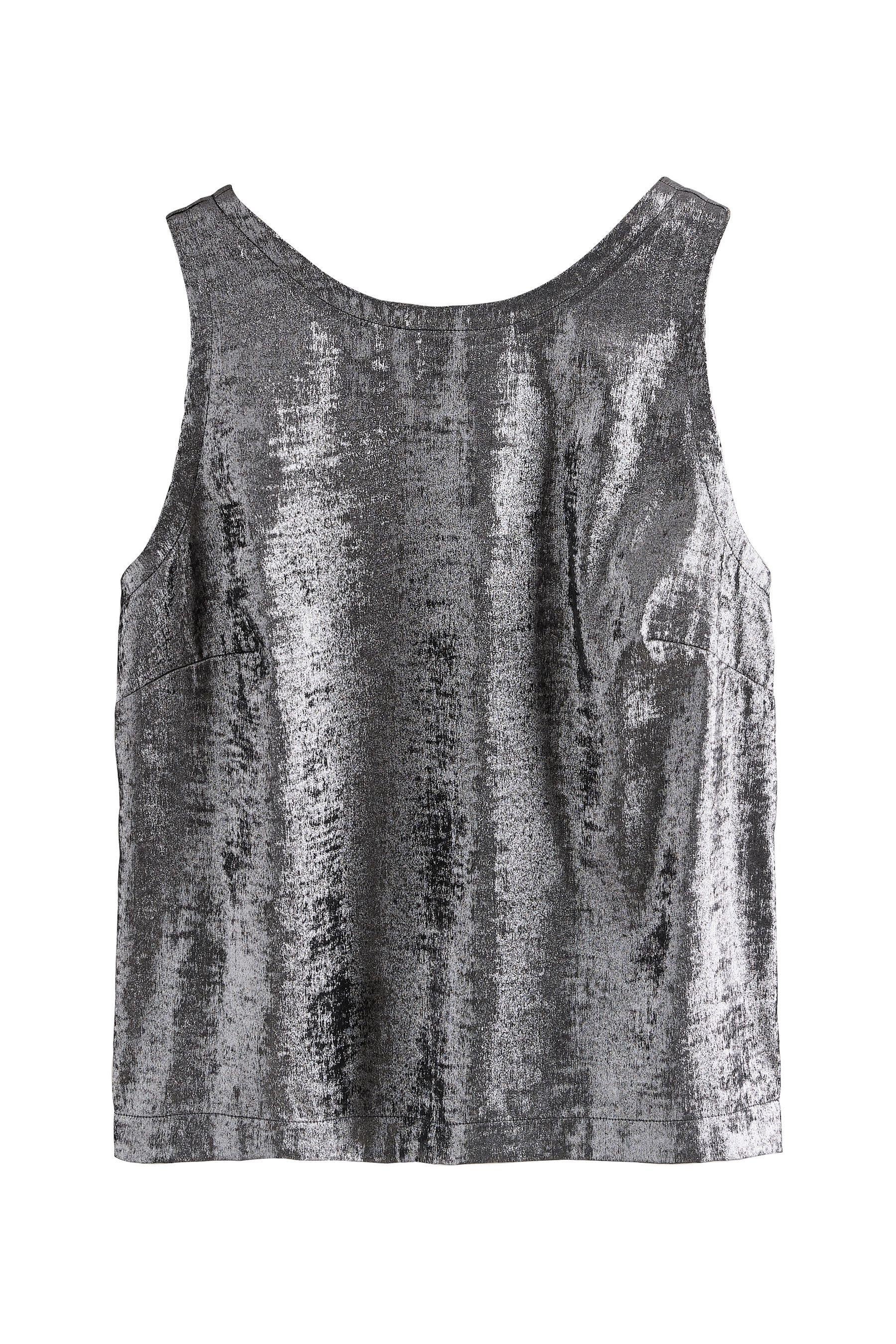Next Blusentop Ärmelloses Metallic-Top (1-tlg) günstig online kaufen