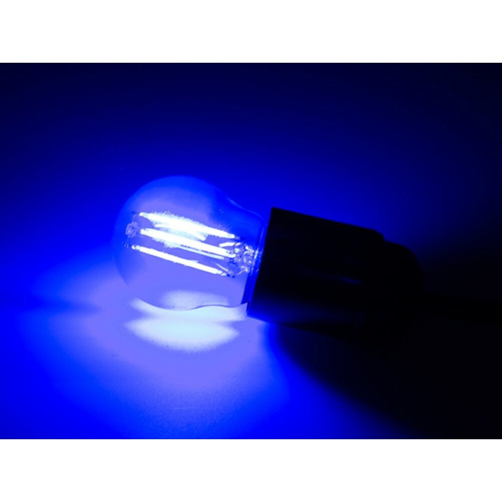 HQ POWER LED Discolicht LED-FILAMENT-LAMPENSET - GLÜHLAMPENFORM - G45 - KLARES GLAS - 4 St. -