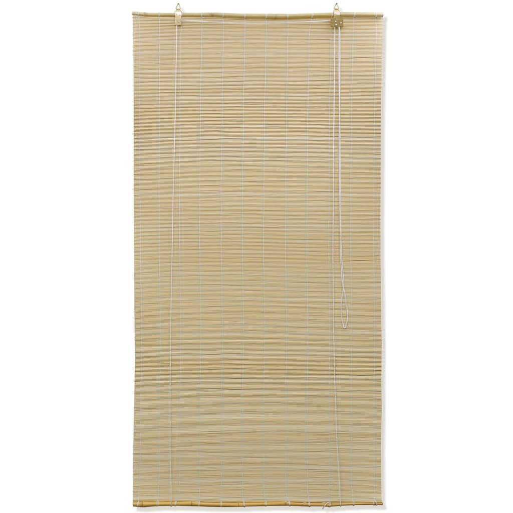 Rollo Bambusrollo Sichtschutz 80 x 220 cm Natur, furnicato