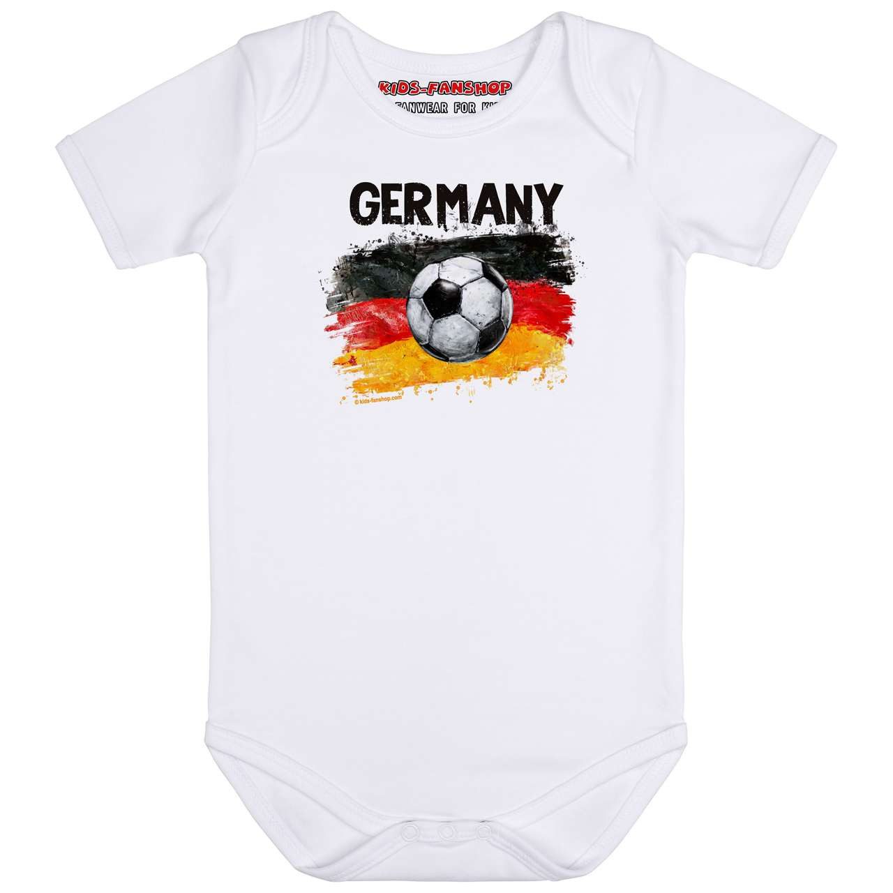 Kurzarmbody mit Deutschland-Fahne und Fußball Druck für Babys