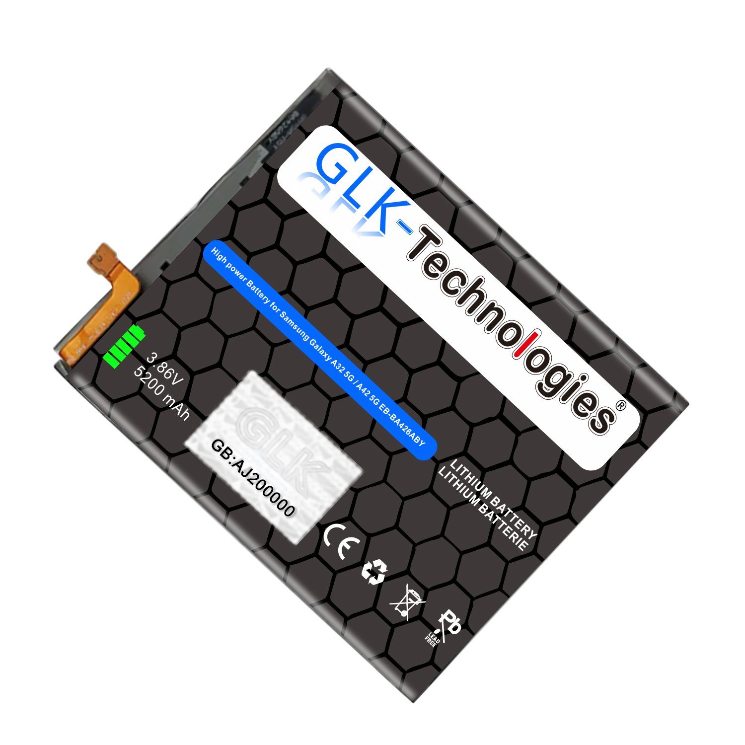 Glk Set für Handy-Akku Galaxy ohne EB-BA426ABY A32 GLK-Technologies 5G Samsung Akku (A326B)