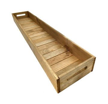 Spetebo Kerzentablett XXL Holz Dekotablett - 95 x 18 cm (Set, 1 St., 1 Tablett)