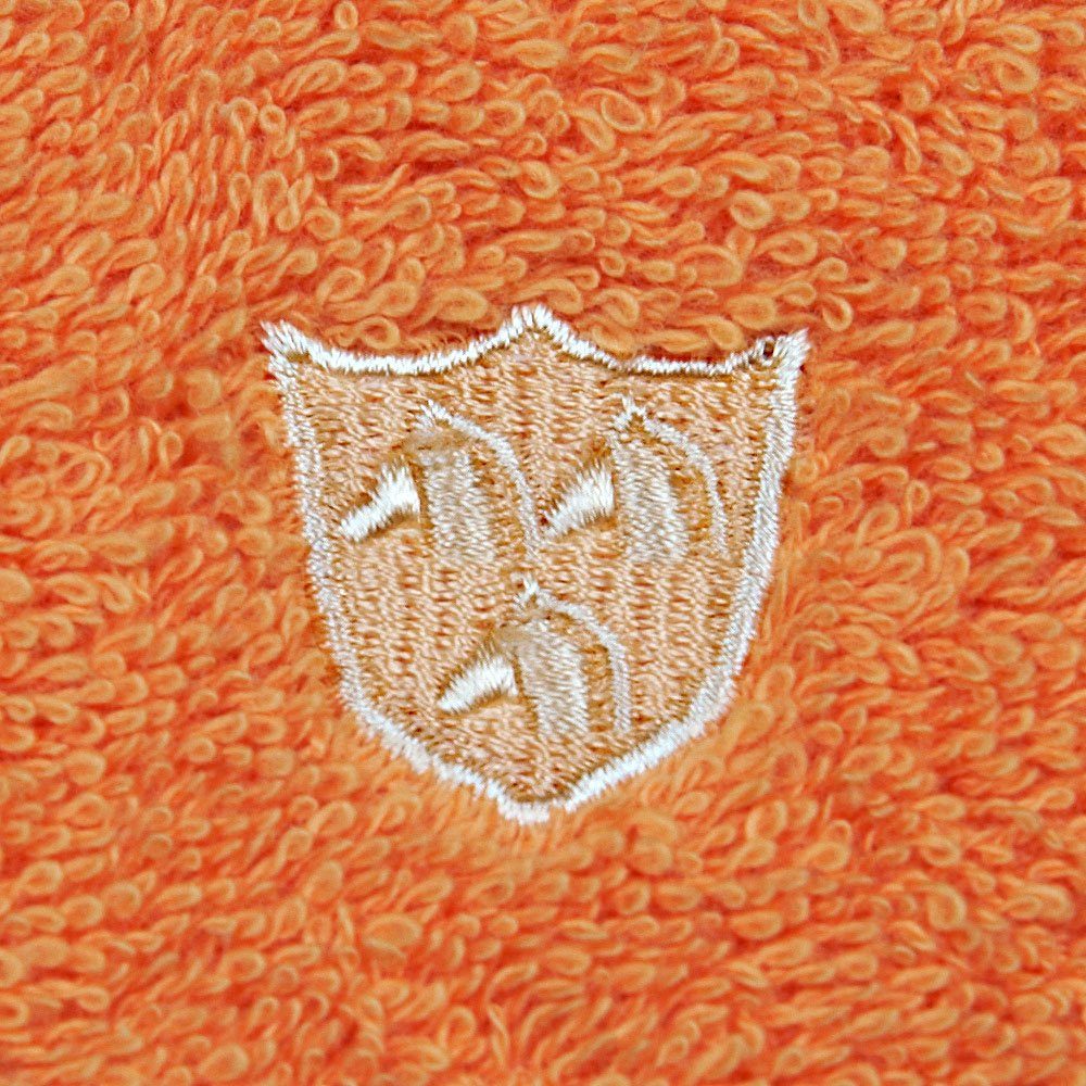 ROSS Duschtuch Vita, Frottier (1-St), ROSS-Emblem pfirsich Bestickung