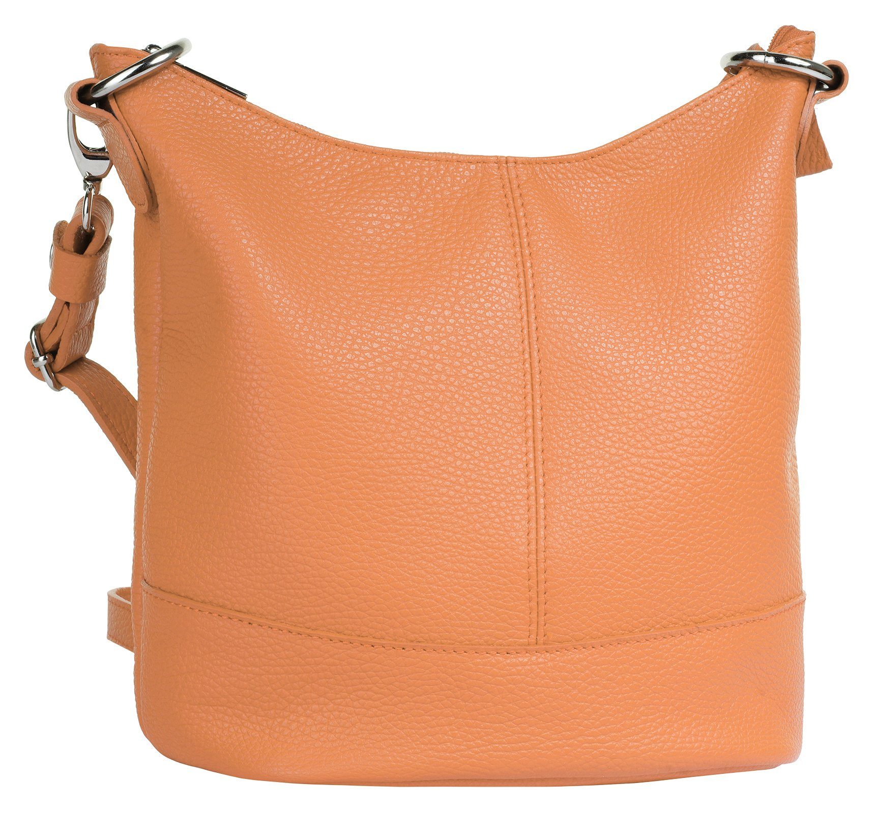 Cluty Umhängetasche, echt Leder, Made in Italy