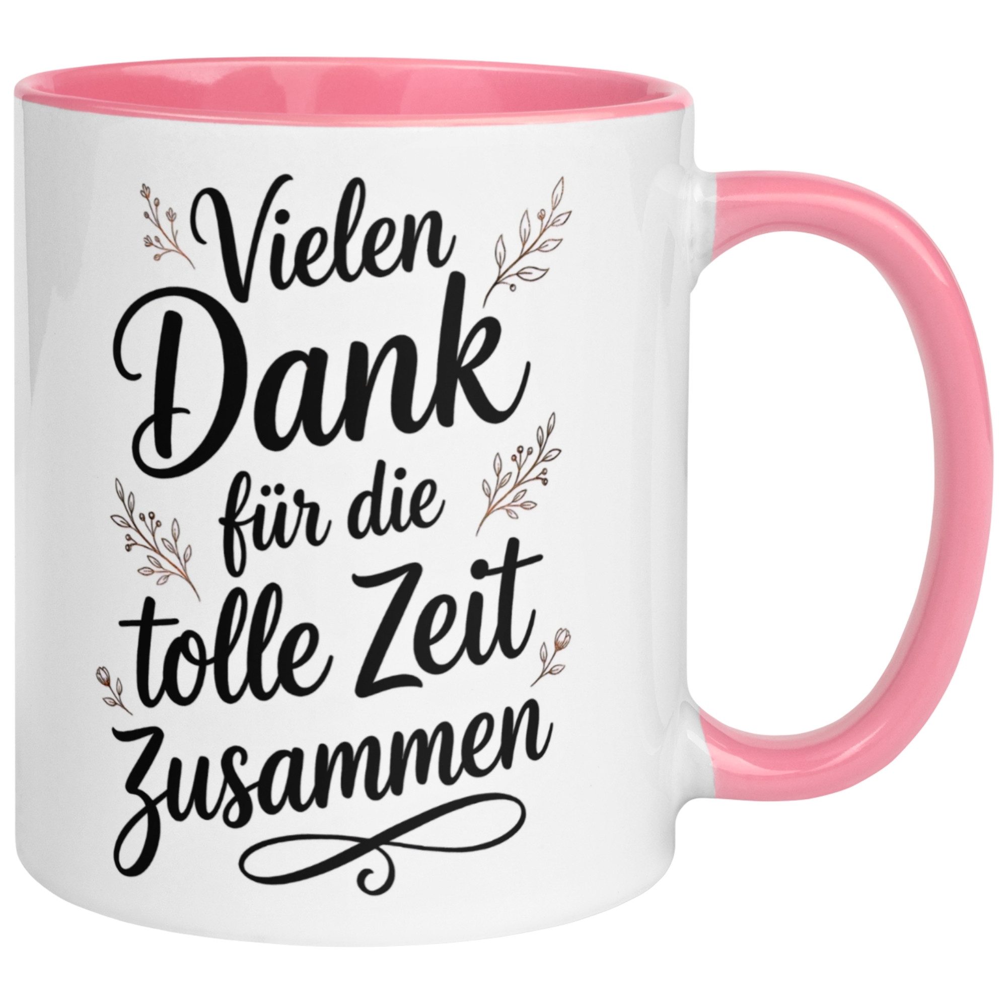 Momentals Tasse Abschied Kollegin – Vielen Dank für die tolle Zeit zusammen – Geschenk, Gratis Versand · Links-&Rechtshänder · Spülmaschinenfest