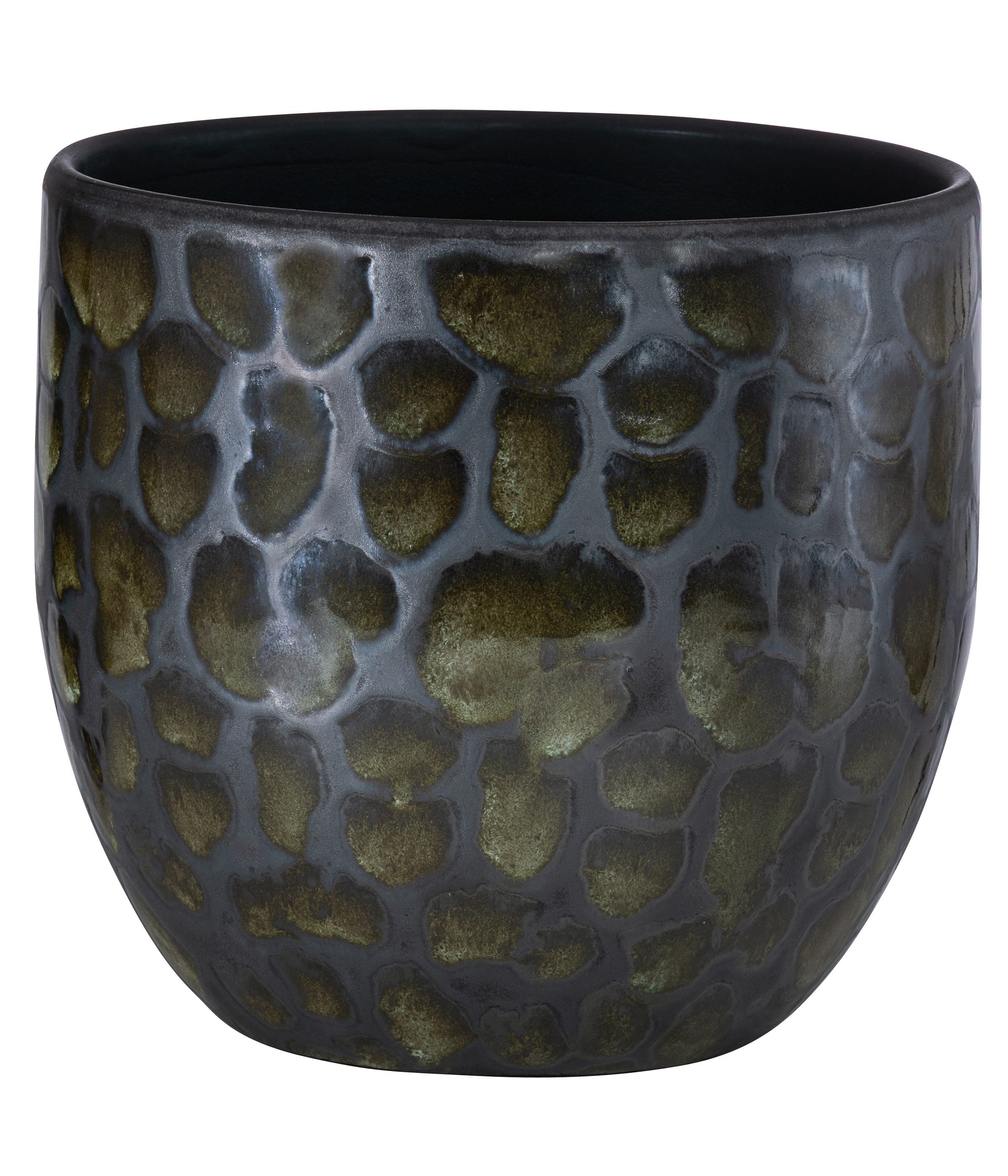 Dehner Übertopf Neyla, bauchige Form, Keramik, versch. Farben, handgefertigter Indoor Blumentopf mit matter Oberfläche