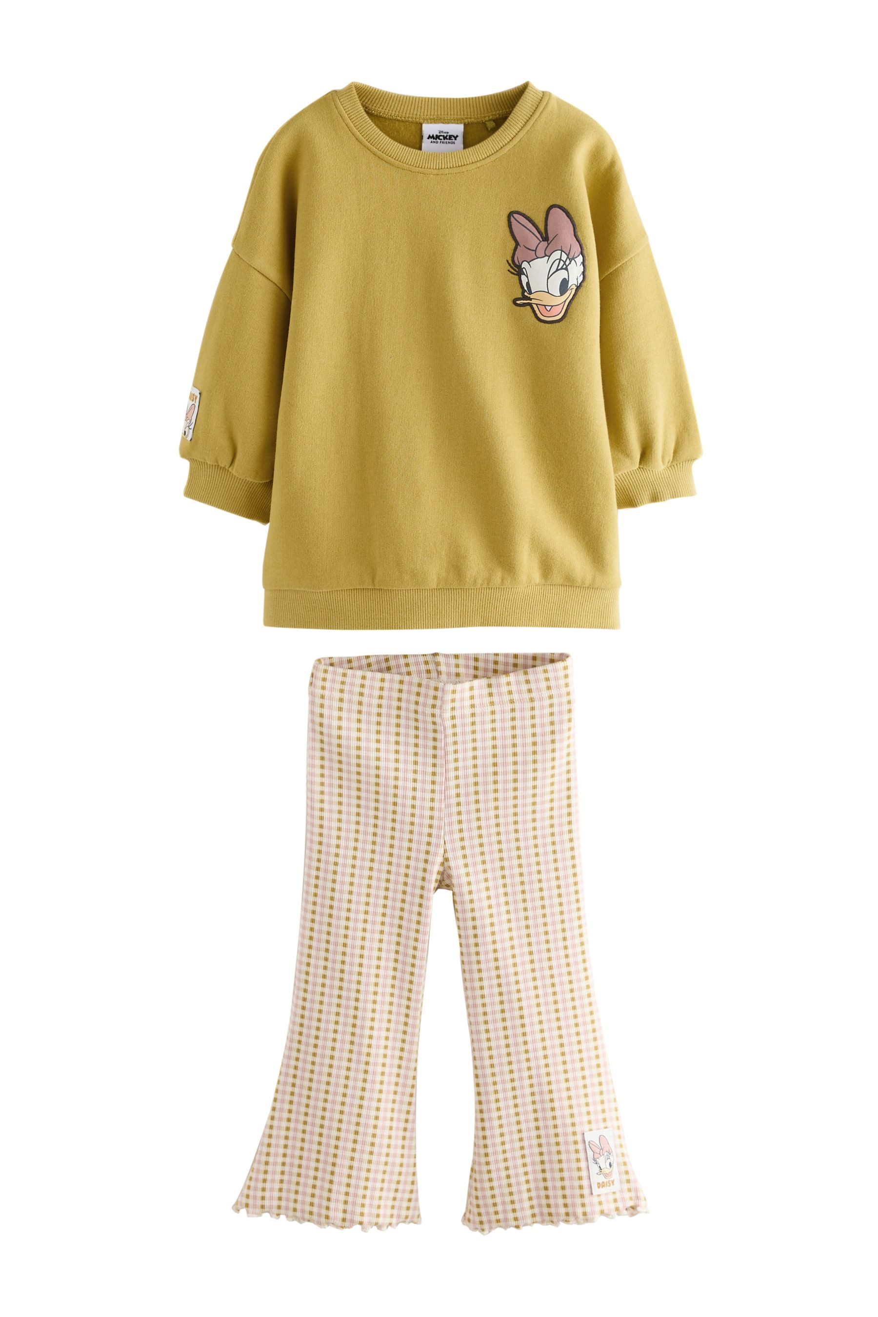 Next Top & Leggings Sweatshirt und ausgestellte Leggings, Daisy Duck (2-tlg)