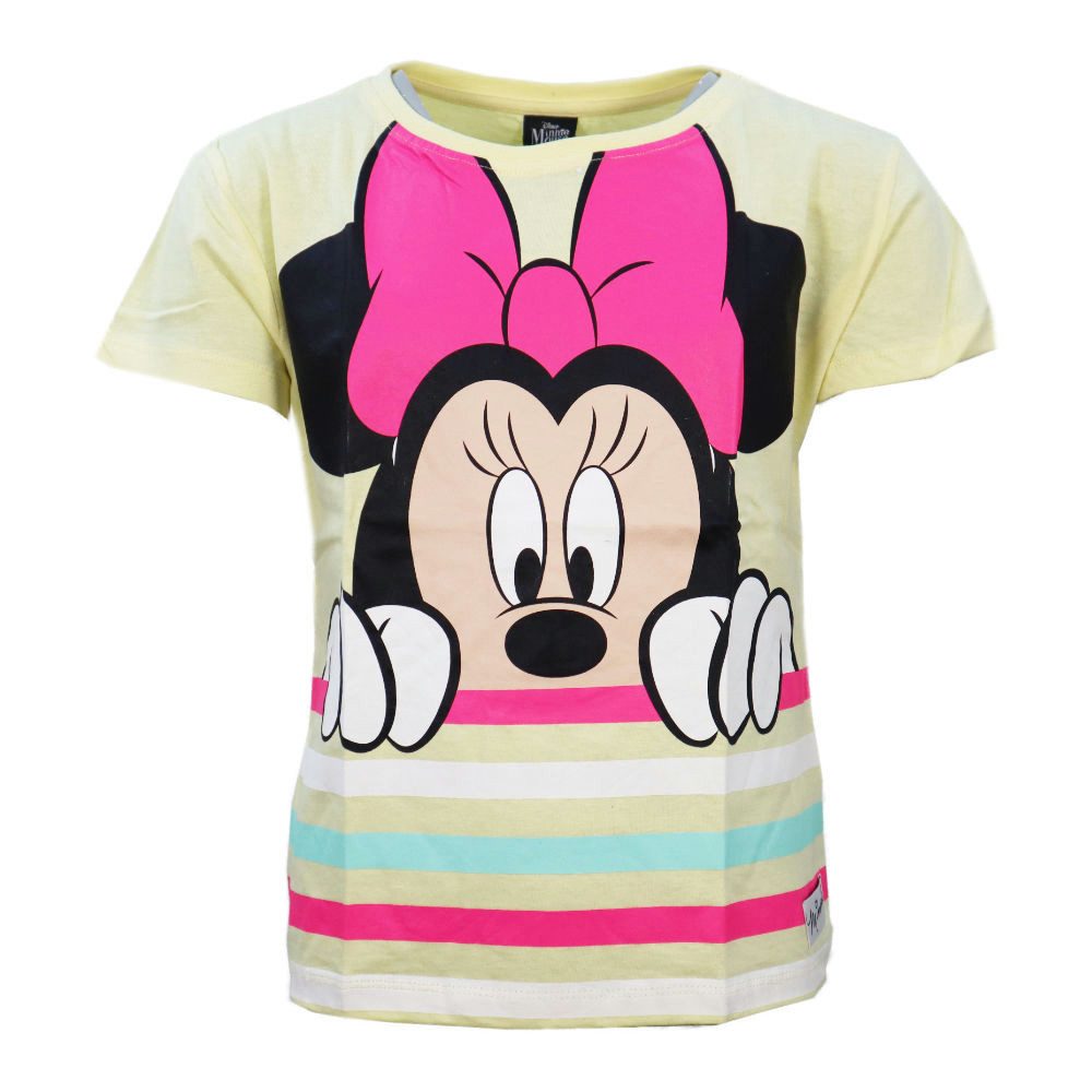 Disney Print-Shirt Disney Minnie Maus Mädchen Kinder T-Shirt Shirt Gr. 104 bis 134, Baumwolle