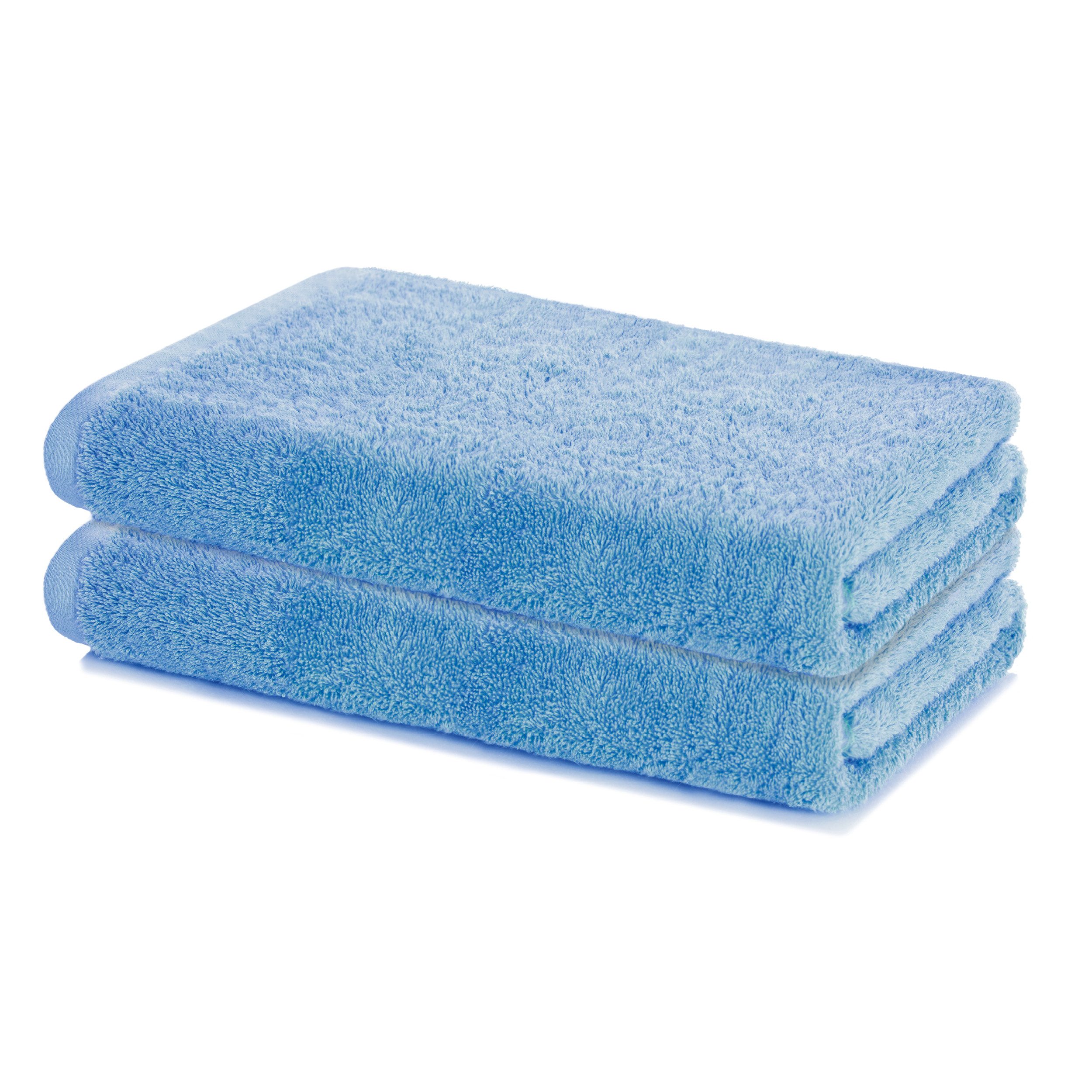 Lavea Handtücher Sydney Serie Handtuch oder Duschtuch Set, (2-St), 500 g/m² Frottier, weich & saugstark, pflegeleicht
