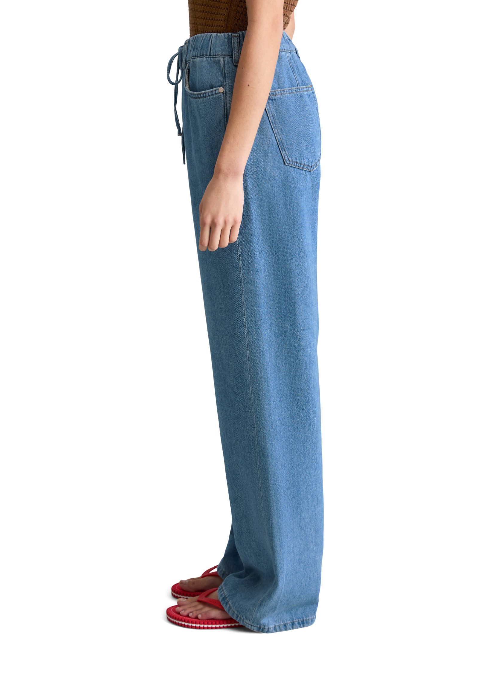 Marc O'Polo DENIM Weite Jeans mit elastischem Bund
