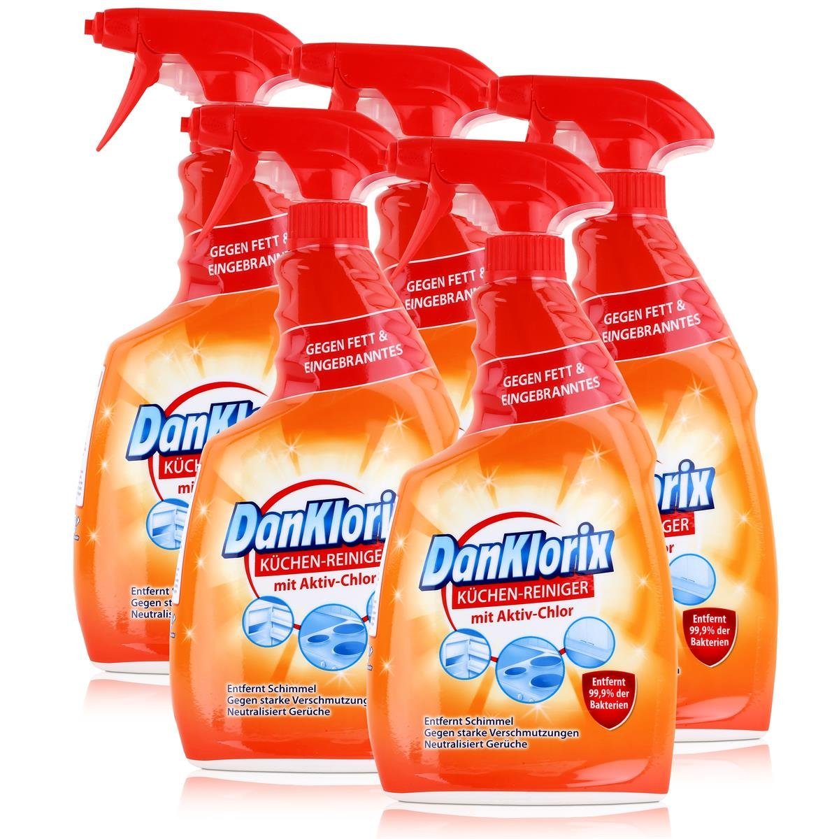 DanKlorix DanKlorix Küchen-Reiniger 750ml - Mit Aktiv-Chlor (5er Pack) Küchenreiniger