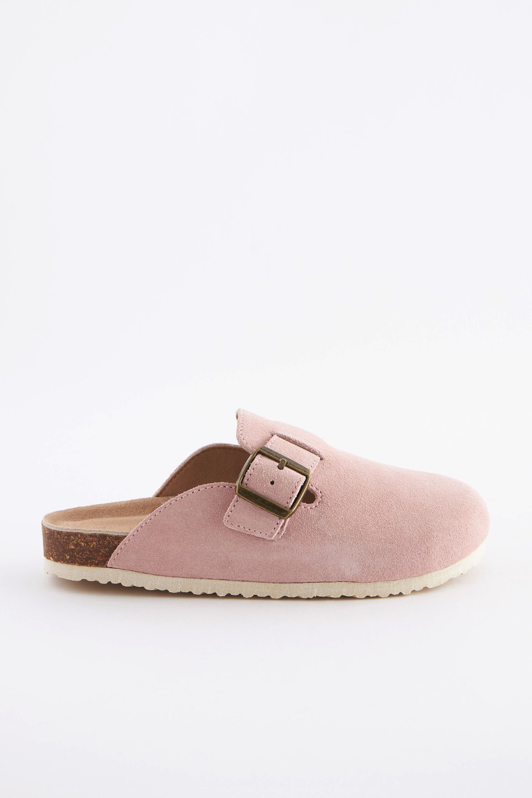 Next Veloursleder-Clogs im (1-tlg) Pink Clog Schlupfdesign