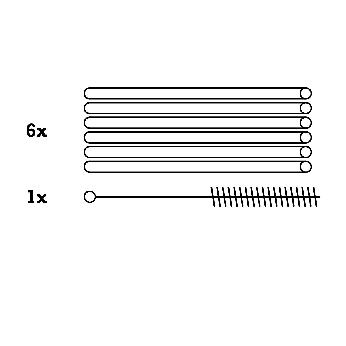 EUROHOME Trinkhalme Glasstrohhalme Set 20 cm mit Reinigungsbürste, (7-tlg., 7-teiliges Set Strohhalme Glas), Trinkhalme - Strohhalme wiederverwendbar – Bild 5 von 5