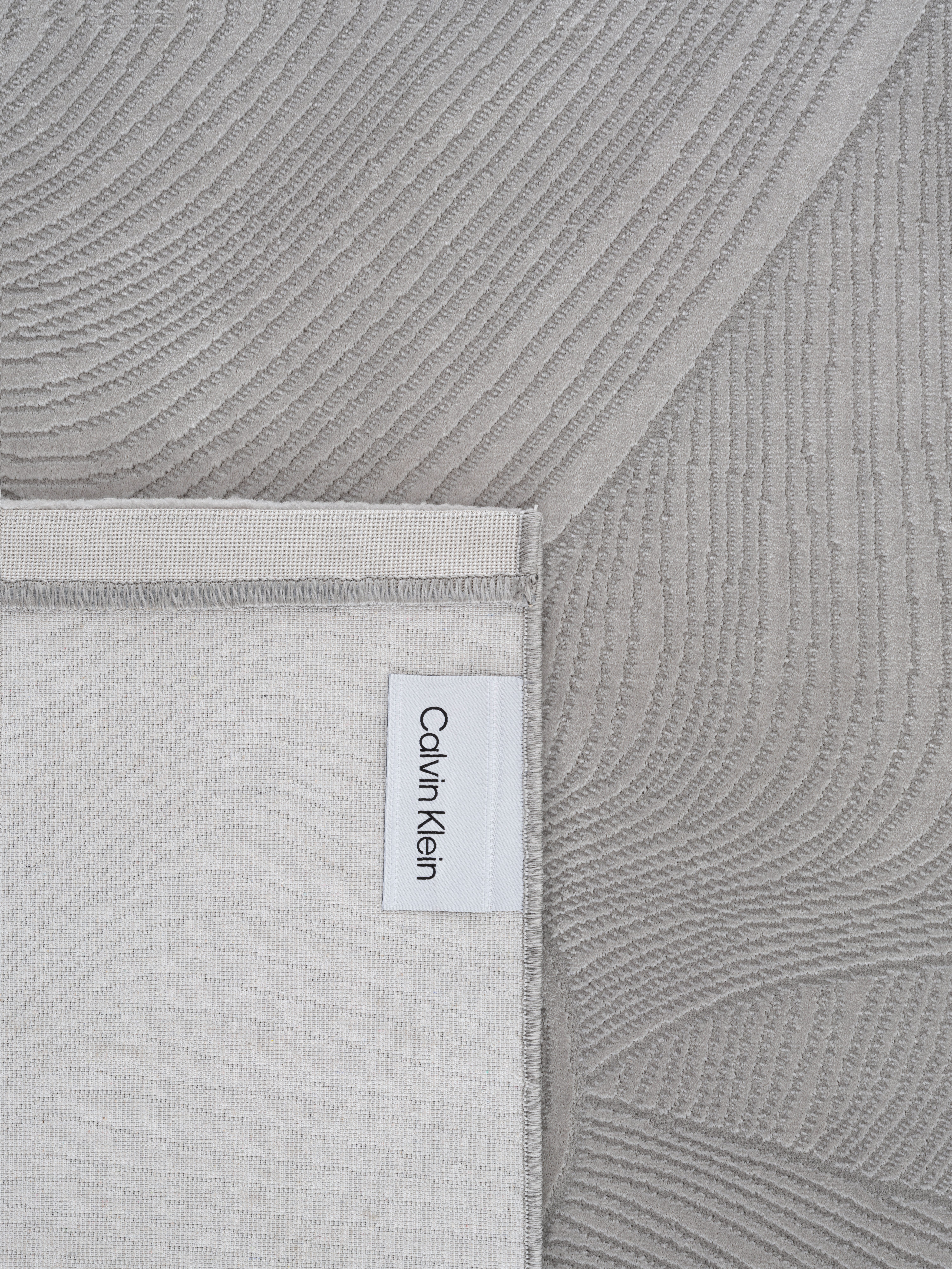 Calvin Klein home Teppich Essential, Designerteppich, Wellendesign, rechteckig, Höhe: 7 mm, modern, elegantes Muster, Wohnzimmer, Schlafzimmer, Esszimmer