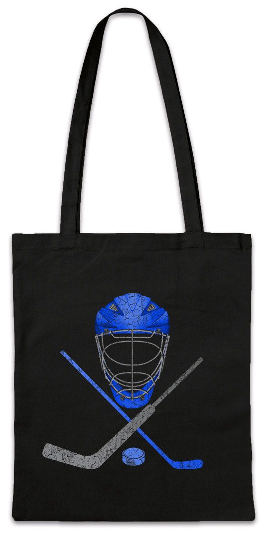 Urban Backwoods Beuteltasche Ice Hockey Tools Stofftasche Eishockey Puck Player Spieler Schläger (1-tlg), Bat Passion Love Addiction