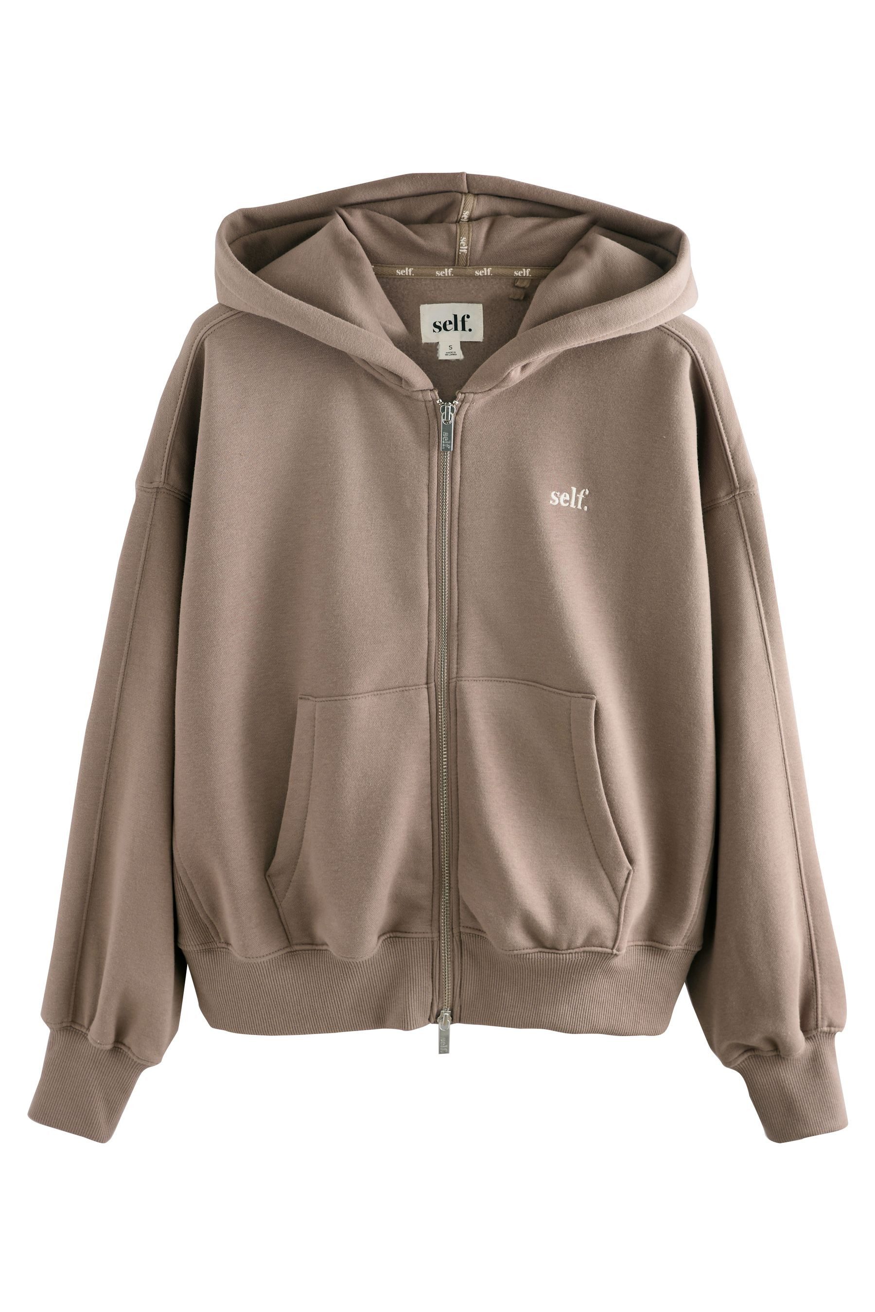 self Sweater Kapuzenjacke mit Reißverschluss (1-tlg) günstig online kaufen