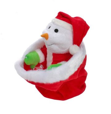 Bubble-Store Weihnachtsfigur Weihnachtssack mit Jingle Bells Musik, Weihnachtsfigur die auf Knopfdr (Schneemann der auf Knopfdruck über 30 x im Sack verschwindet und wieder auftaucht), Sschneemann im Weihnachtssack, Weihnachtsmusik