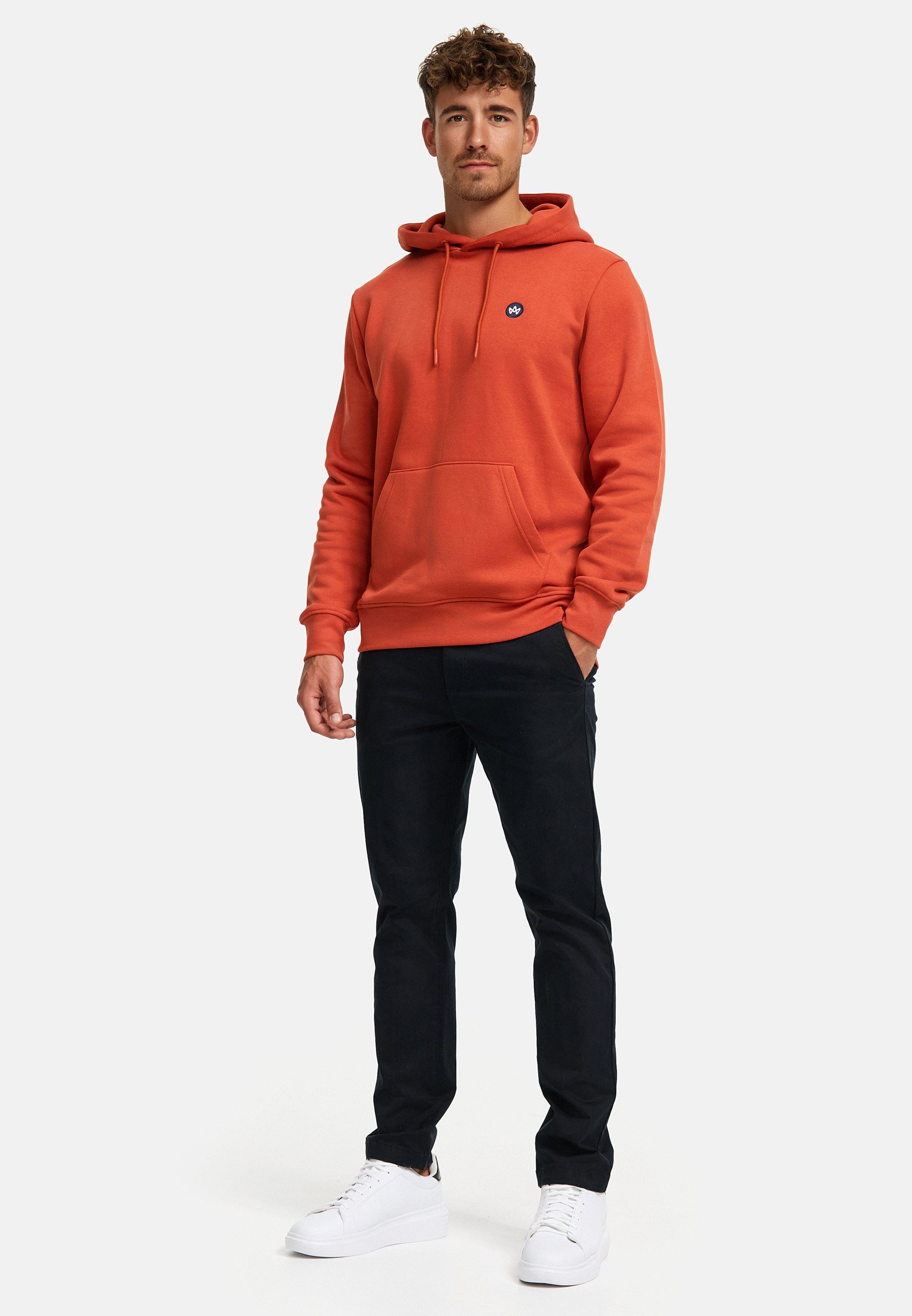 Kronstadt Hoodie Herren KSLars Sweatshirt Kapuze Herrenhoodie (Sweatshirt) Hoodie mit dezentem Logoprint auf der Brust