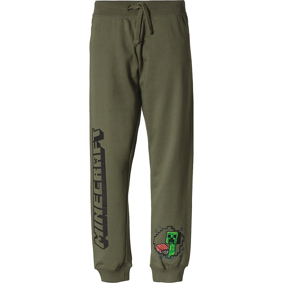 Minecraft Jogginghose MINECRAFT Kinder Jogginghose Jungen + Mädchen Hose oliv
