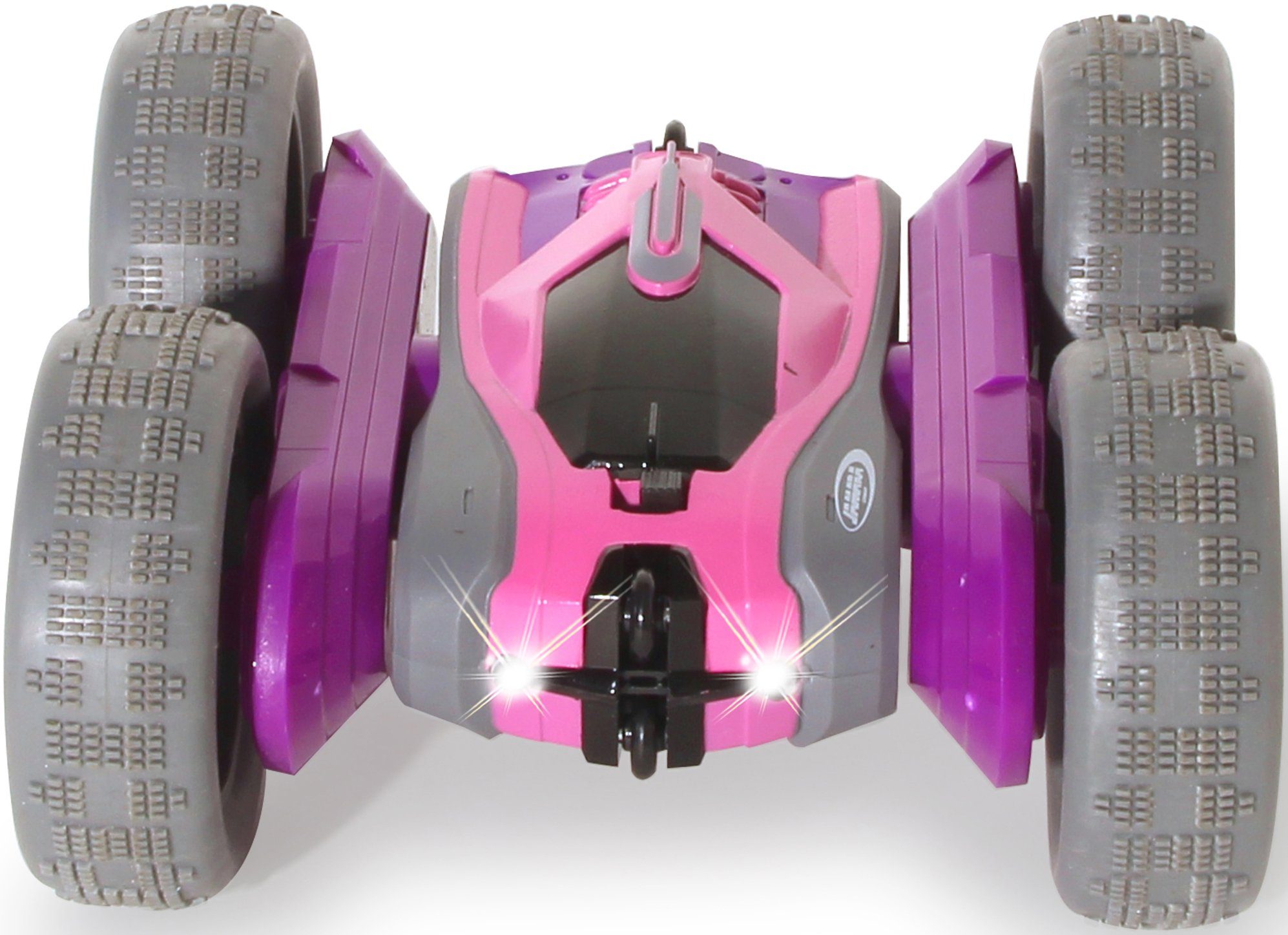 lila-rosa, Jamara LED-Licht RC-Auto zuschaltbarem SpinX 2,4GHz, Stuntcar mit