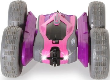 Jamara RC-Auto SpinX Stuntcar 2,4GHz, lila-rosa, mit zuschaltbarem LED-Licht