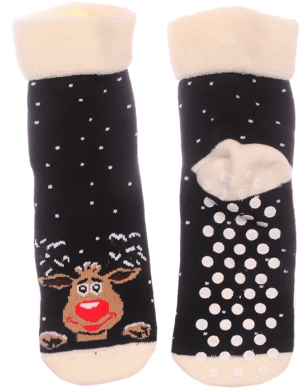 Erwachsene für Antirutschsocken 36 Weihnachtssocken Socken Martinex Thermosocken Weihnachten und Strümpfe Jugendliche 38 35