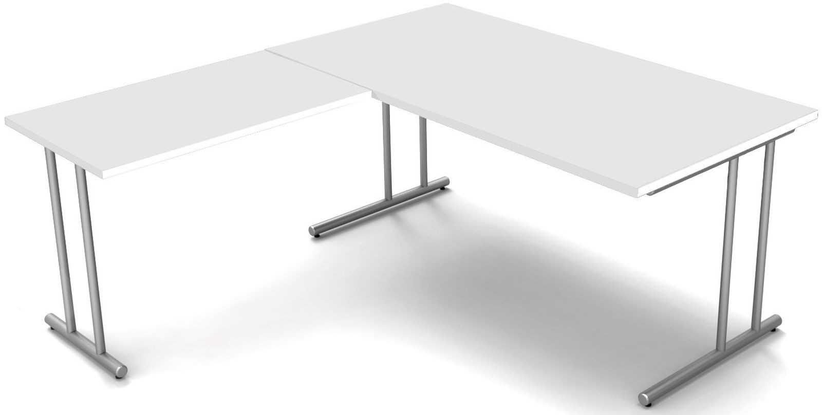 KERKMANN Schreibtisch Schreibtisch start up BxT 160x180cm weiß