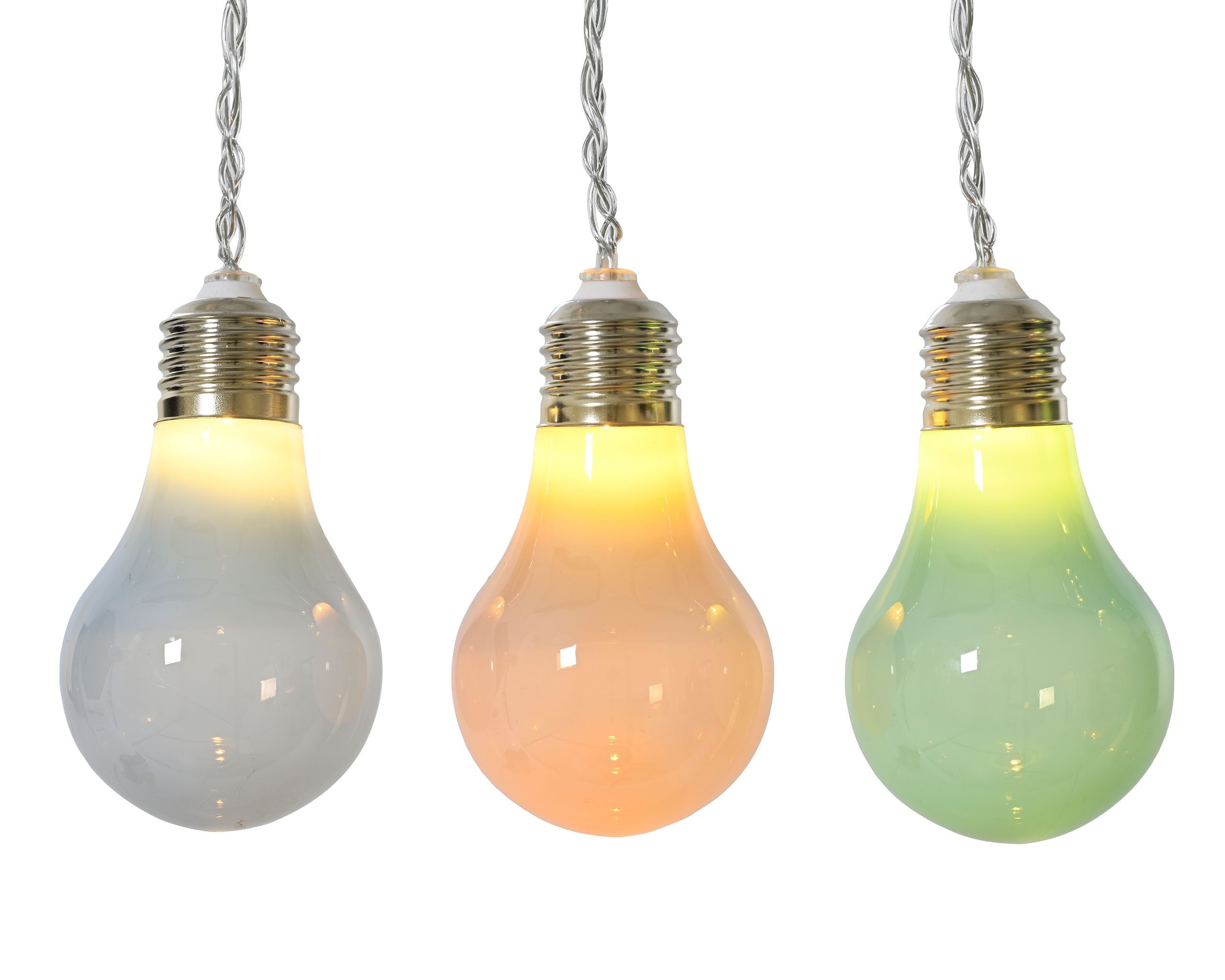 Lumineo LED-Girlande, LED Solar Lichterkette Glühbirnen günstig online kaufen