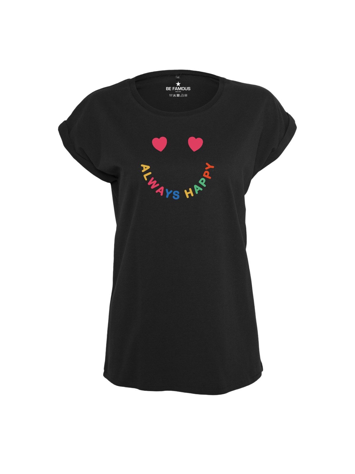 Be Famous Print-Shirt Classic Roll Up ALWAYHA (1-tlg., keine) günstig online kaufen