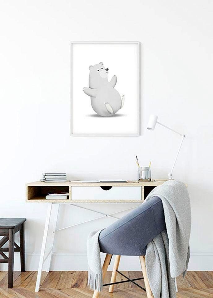 Cute Komar Wohnzimmer Bear, (1 Schlafzimmer, Kinderzimmer, Animal Tiere Poster Polar St),