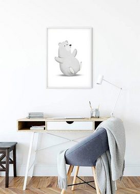 Komar Poster Cute Animal Polar Bear, Tiere (1 St), Kinderzimmer, Schlafzimmer, Wohnzimmer