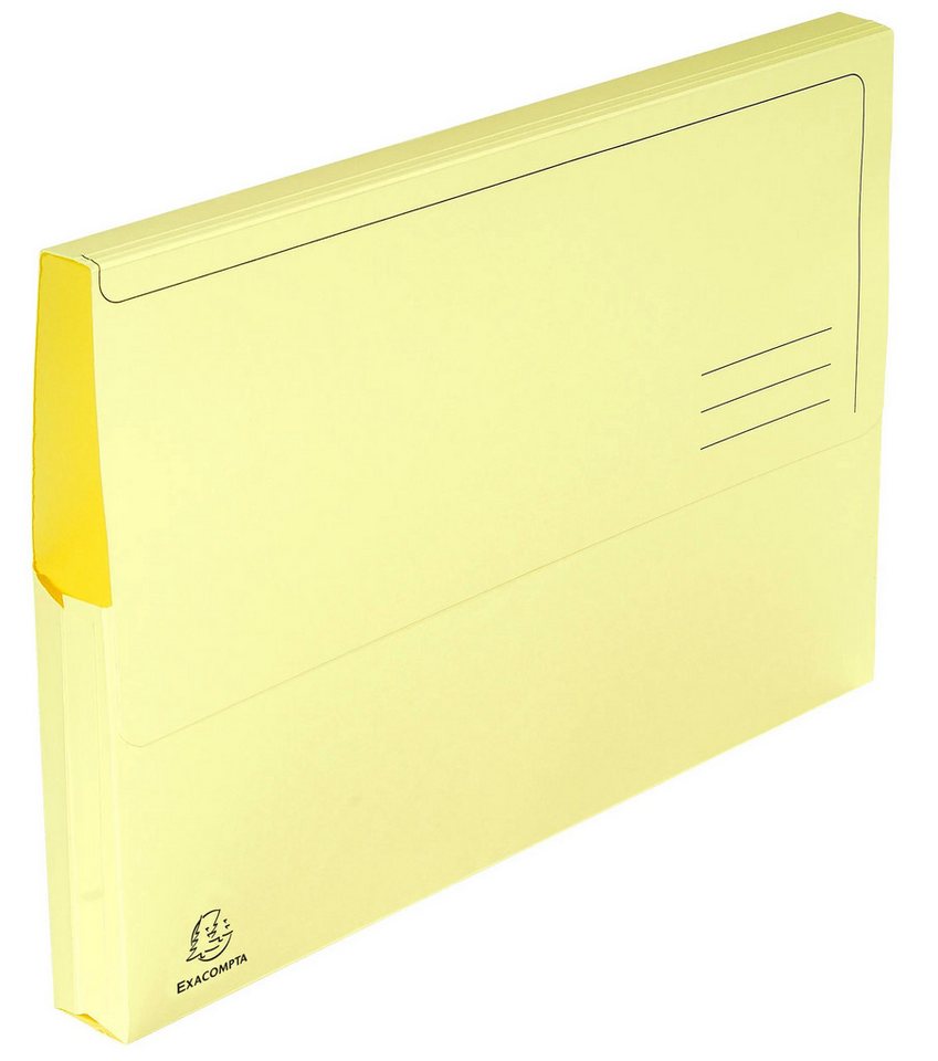 Thumbnail - EXACOMPTA Organisationsmappe 3x 50er Packung Dokumentmappen SUPER 210, A4 - Kanariengelb - 46779E, Document wallet